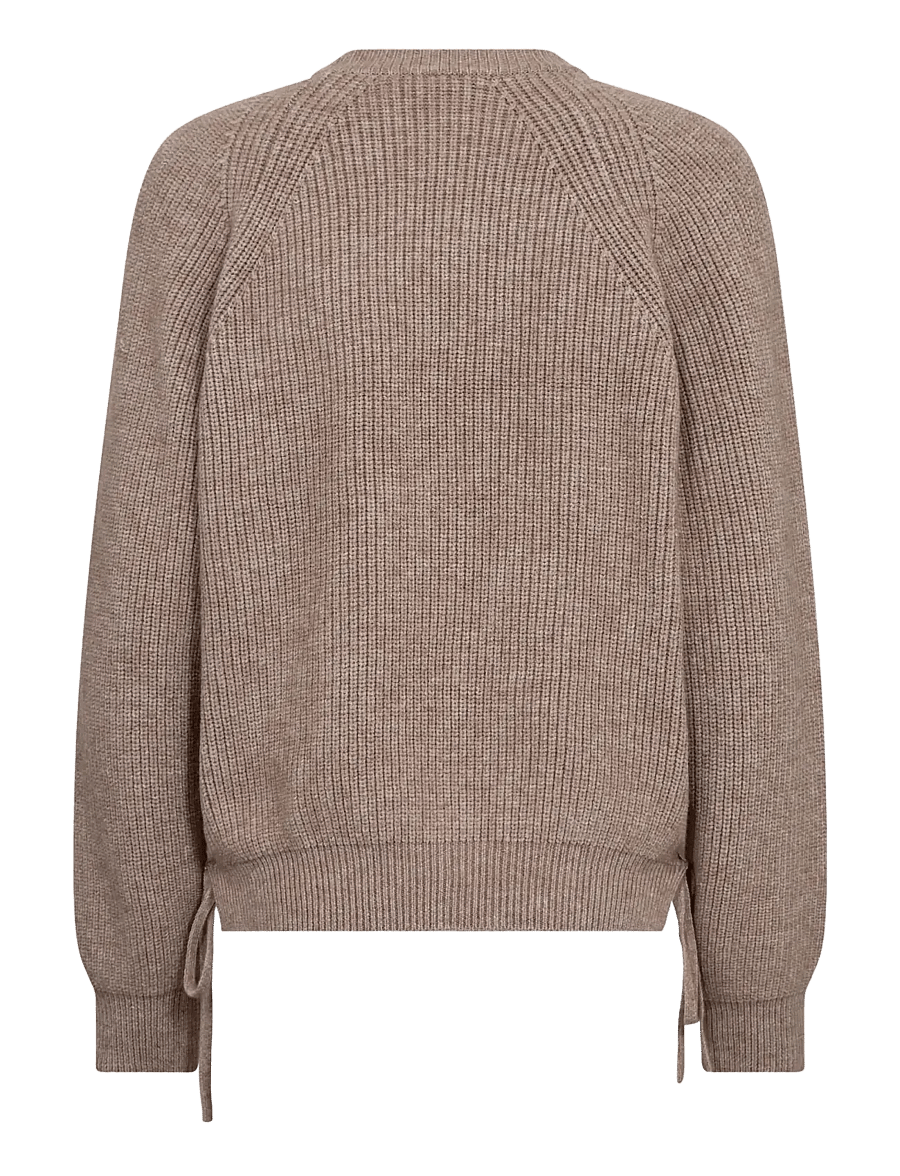 Co' Couture - RowCC Braid String Knit - stickade tröjor - mink - 2