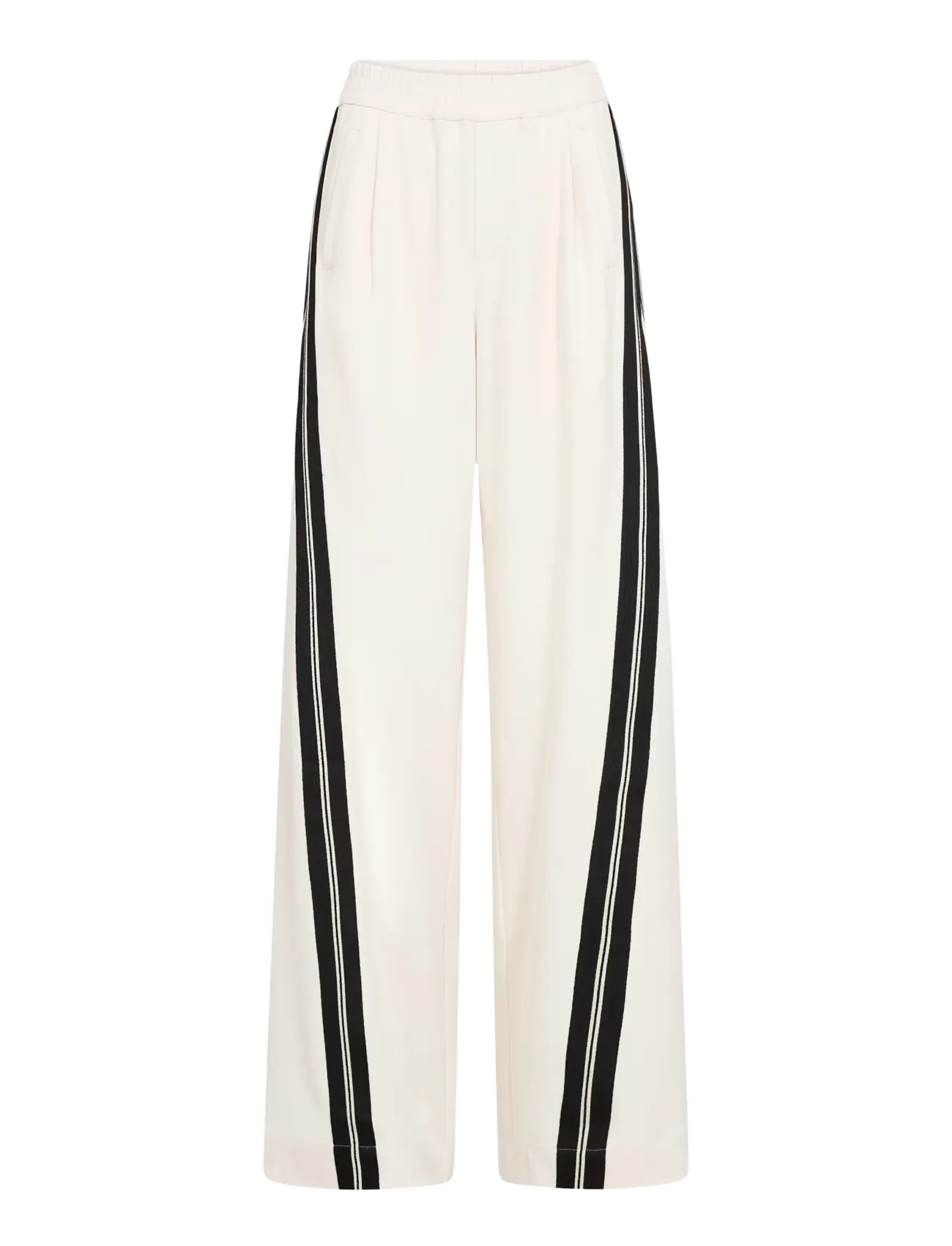 Co' Couture Alinicc Double Panel Pant, L x 32, Trousers, Creme - Wide Leg, Frauen