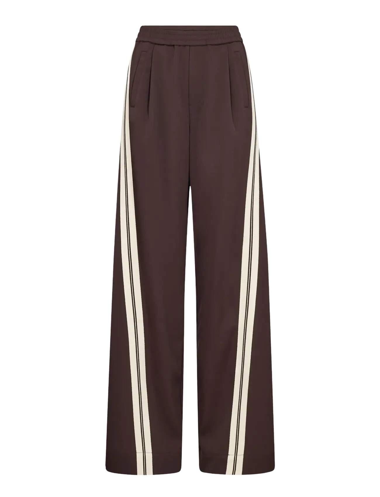 Co' Couture AliniCC Double Panel Pant - Co' Couture - DARK BROWN / brown
