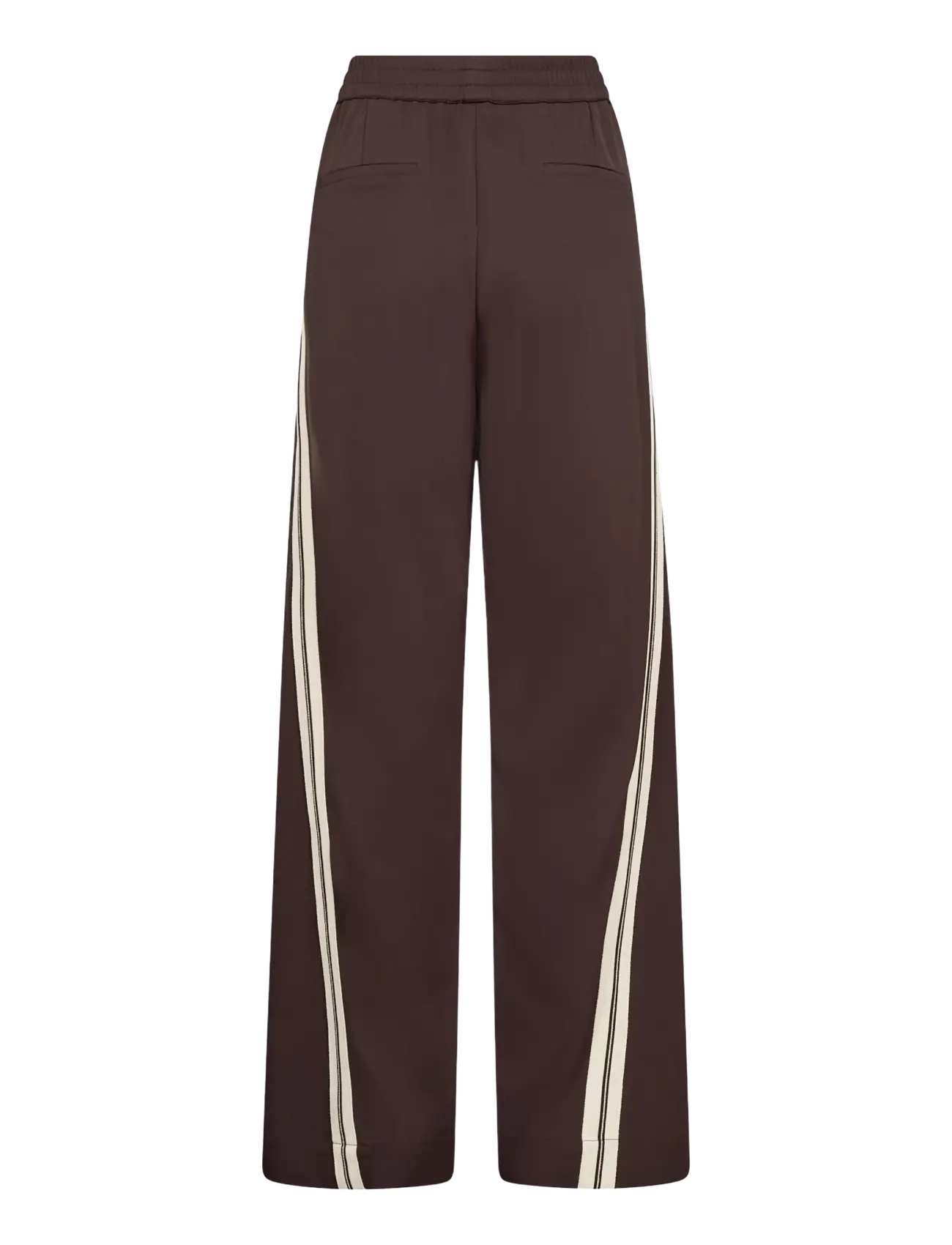 Co' Couture - AliniCC Double Panel Pant - vida byxor - dark brown - 1