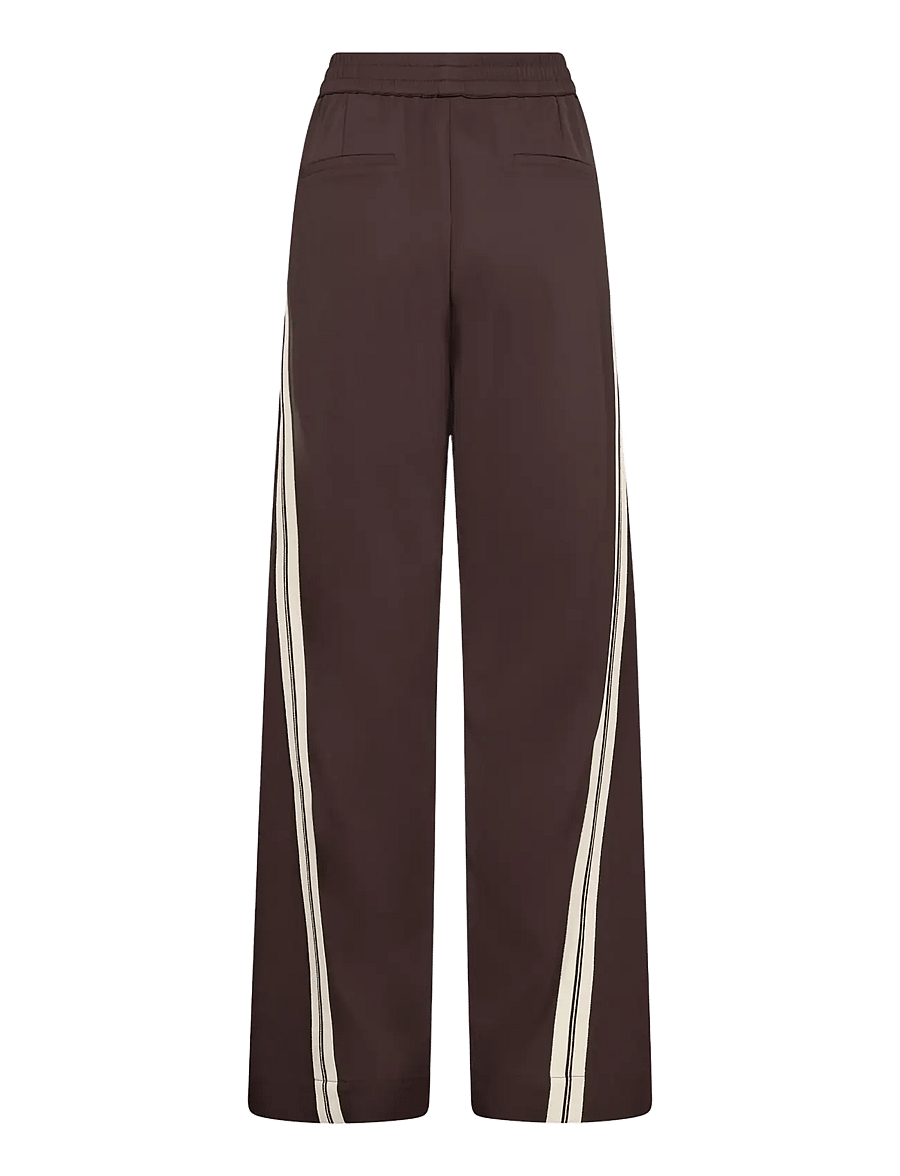 Co' Couture - AliniCC Double Panel Pant - hosen mit weitem bein - dark brown - 1