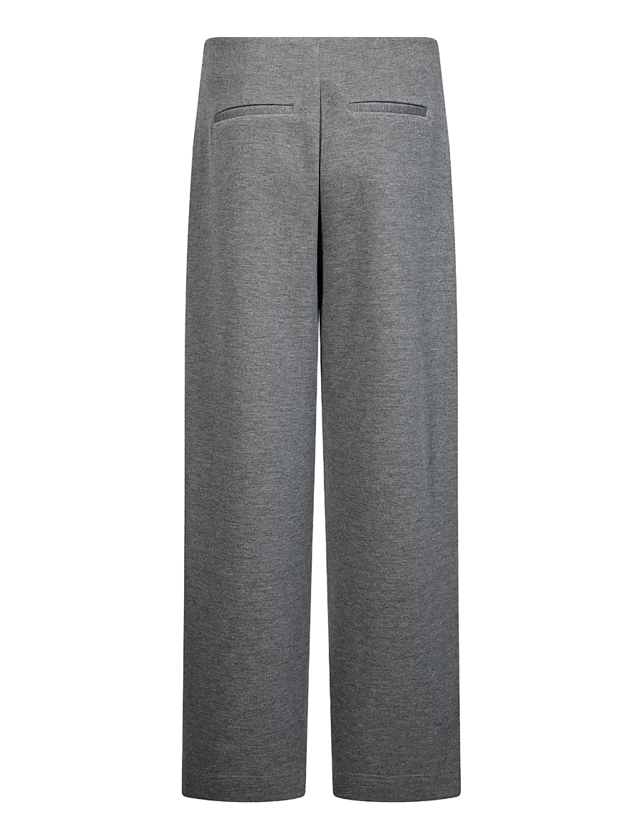 Co' Couture - LanceCC Crease Sweatpants - sirged püksid - mid grey melange - 2