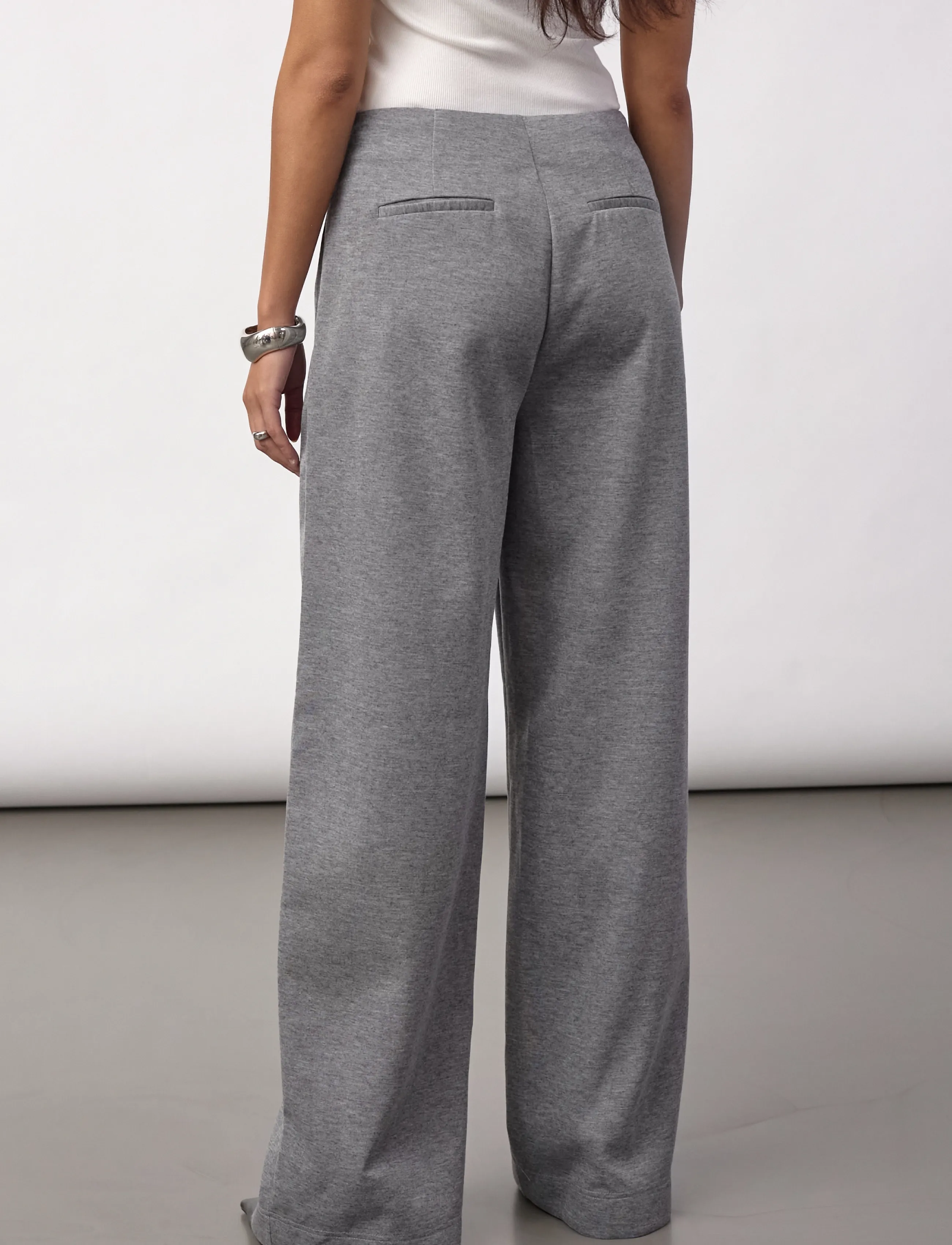 Co' Couture - LanceCC Crease Sweatpants - mid grey melange - 3