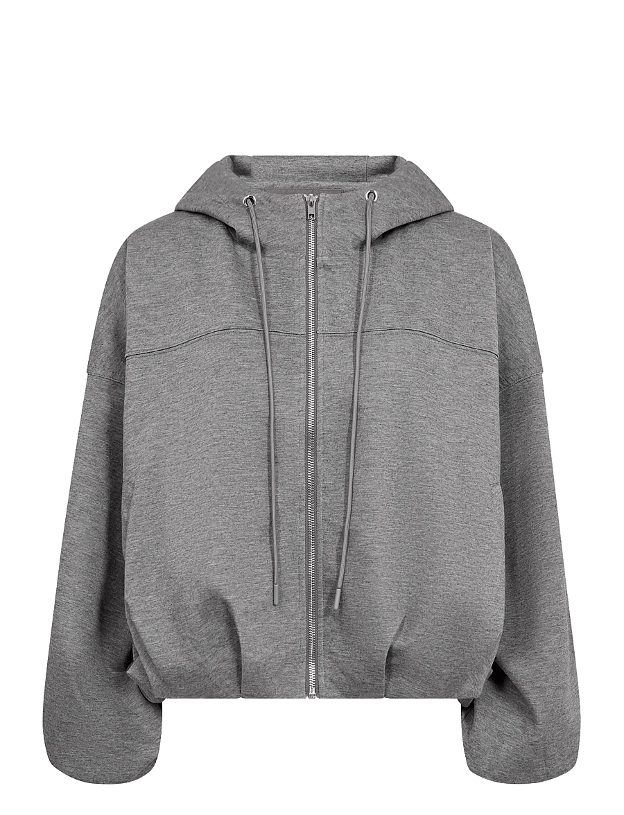 Co' Couture - LanceCC Balloon Hoodie - mid grey melange - 1
