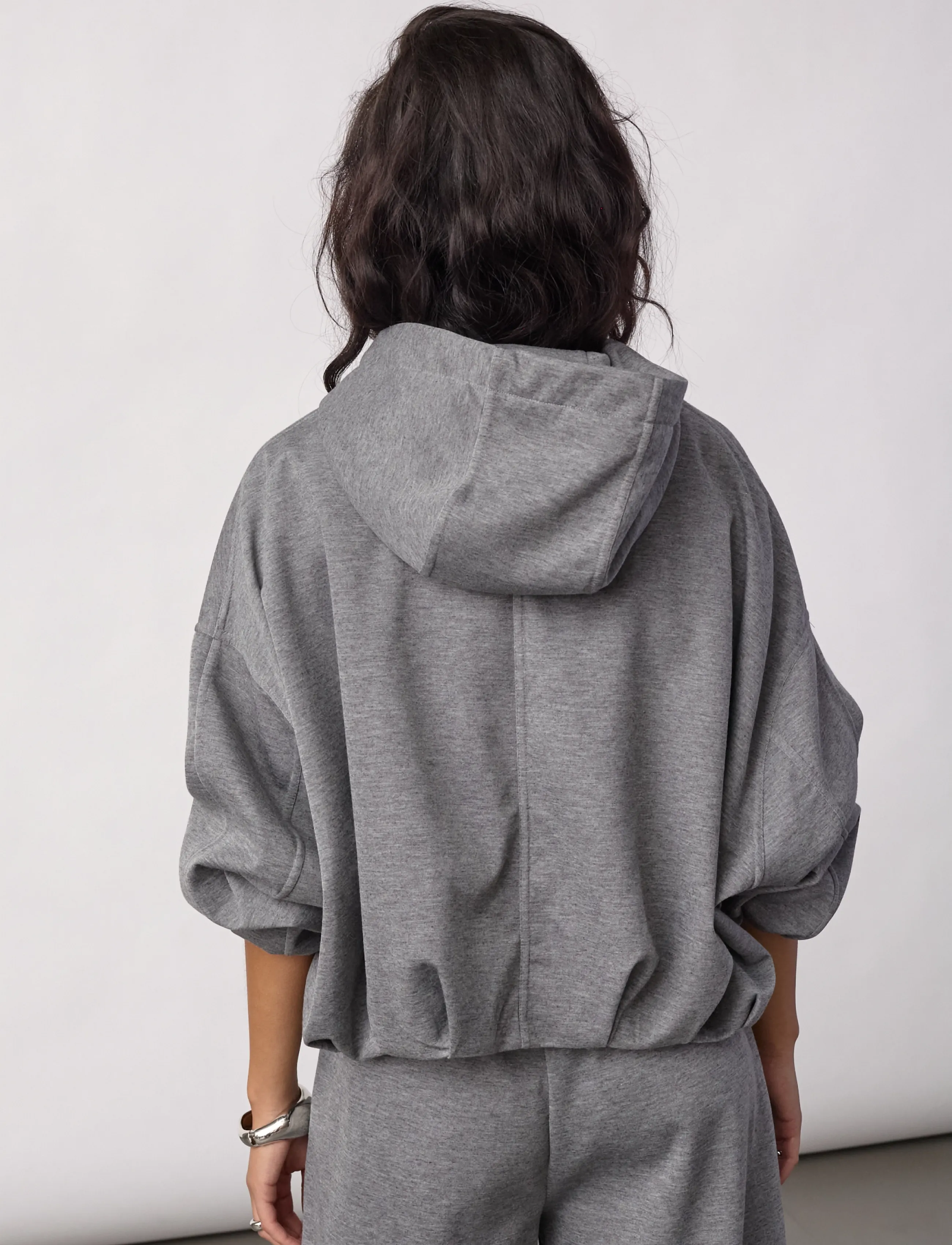 Co' Couture - LanceCC Balloon Hoodie - mid grey melange - 4