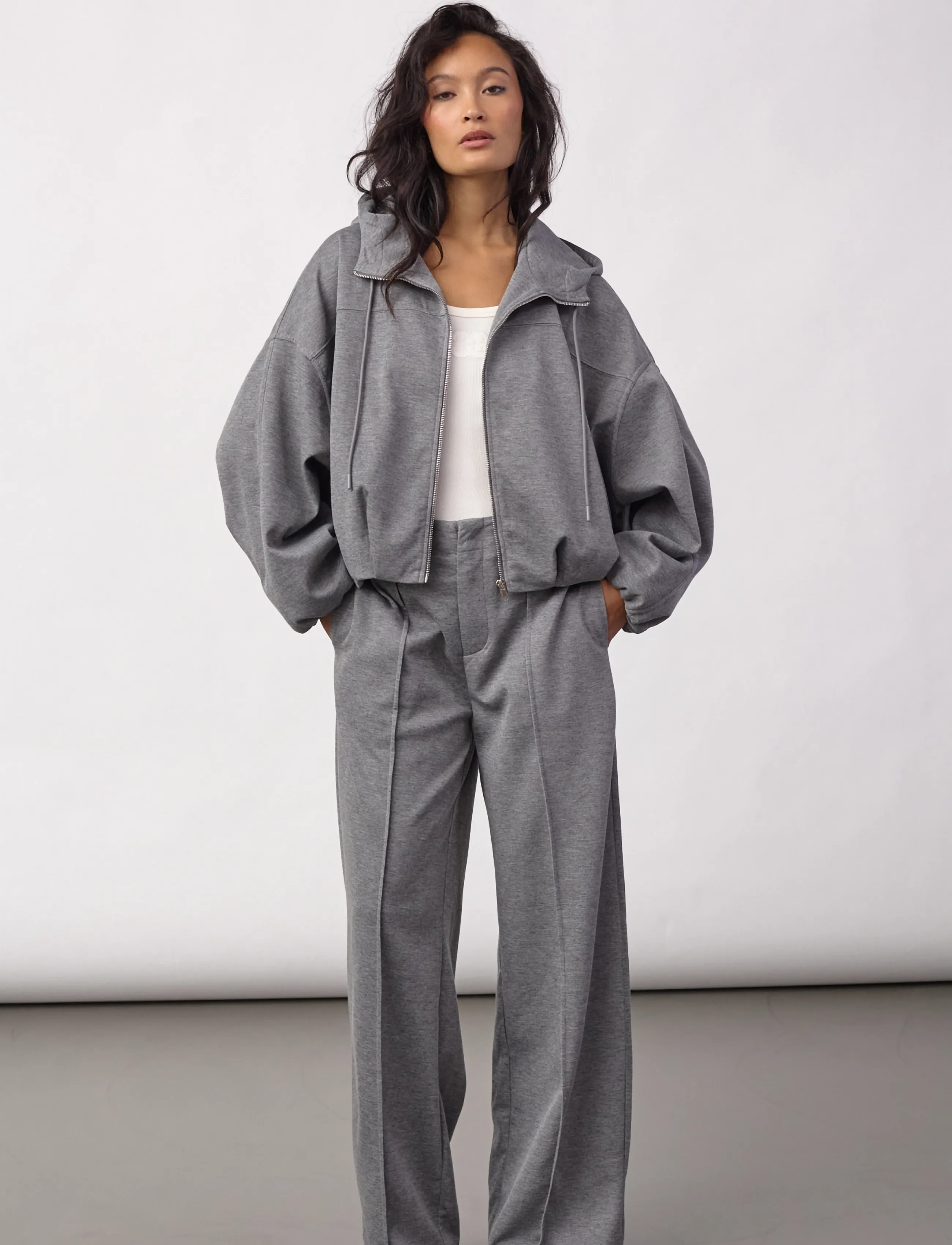 Co' Couture - LanceCC Balloon Hoodie - mid grey melange - 5