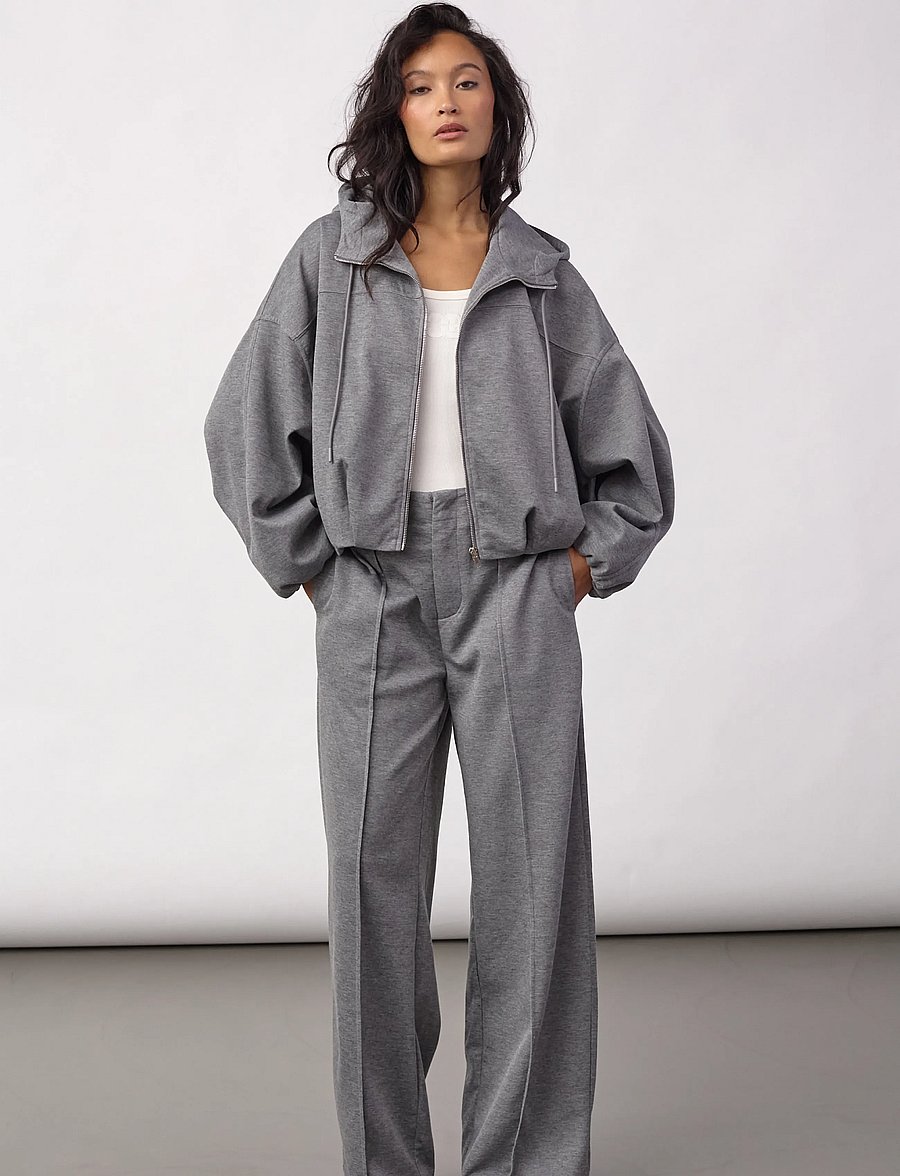 Co' Couture - LanceCC Balloon Hoodie - mid grey melange - 5