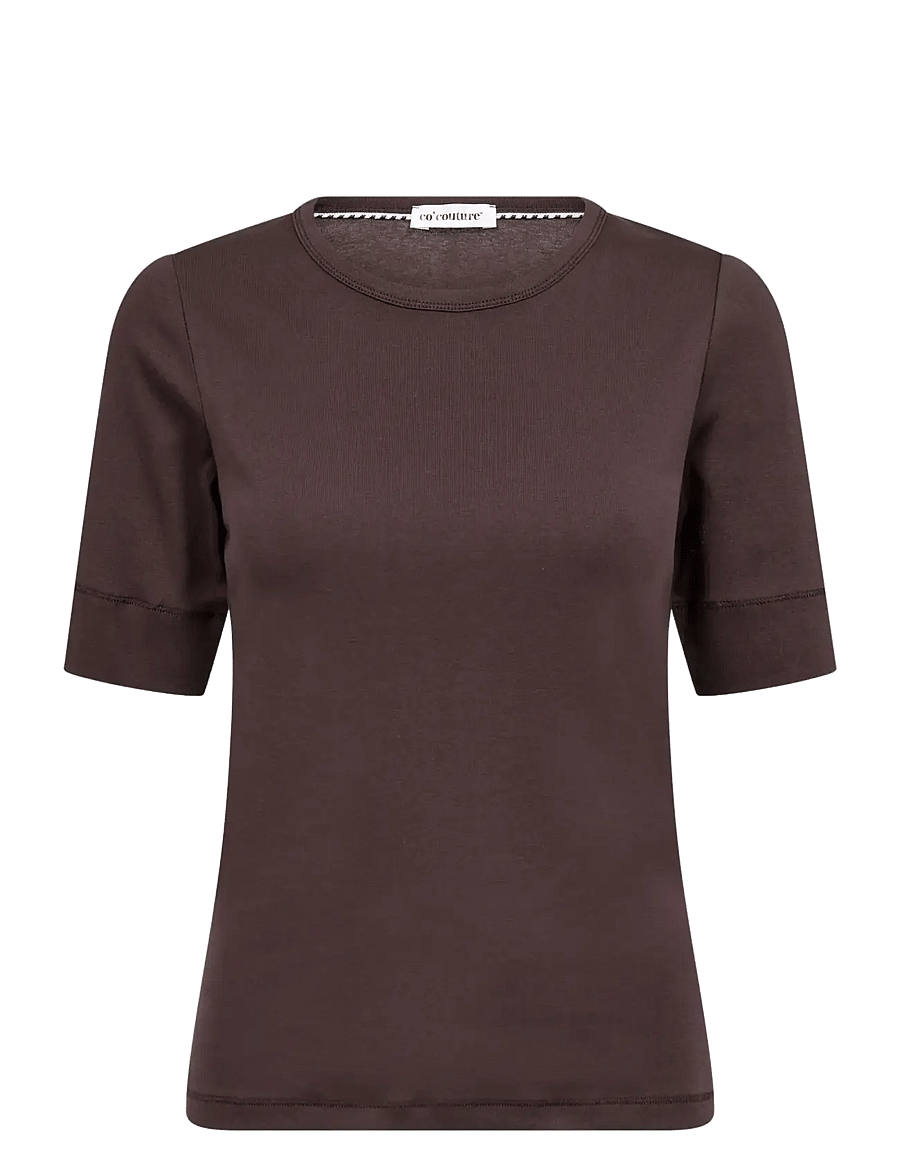 Co' Couture - 33016 GrannyCC SS Tee - t-shirts - chocolate plum - 0