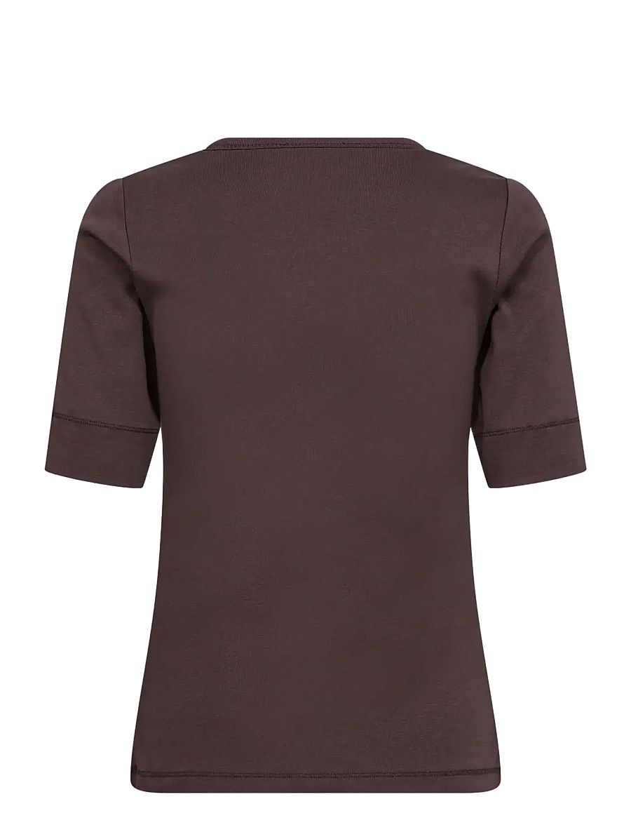 Co' Couture - 33016 GrannyCC SS Tee - t-shirts - chocolate plum - 1