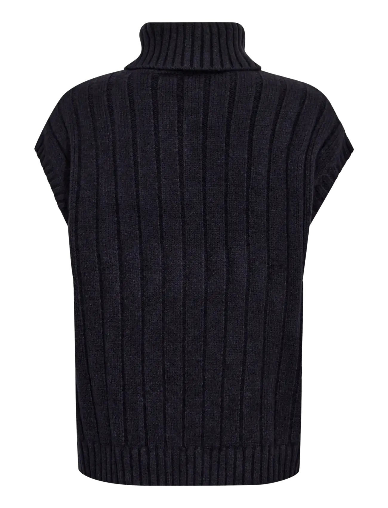 Co' Couture - 32222 RowCC Oversize Cable Knit Vest - kootud vestid - navy - 2