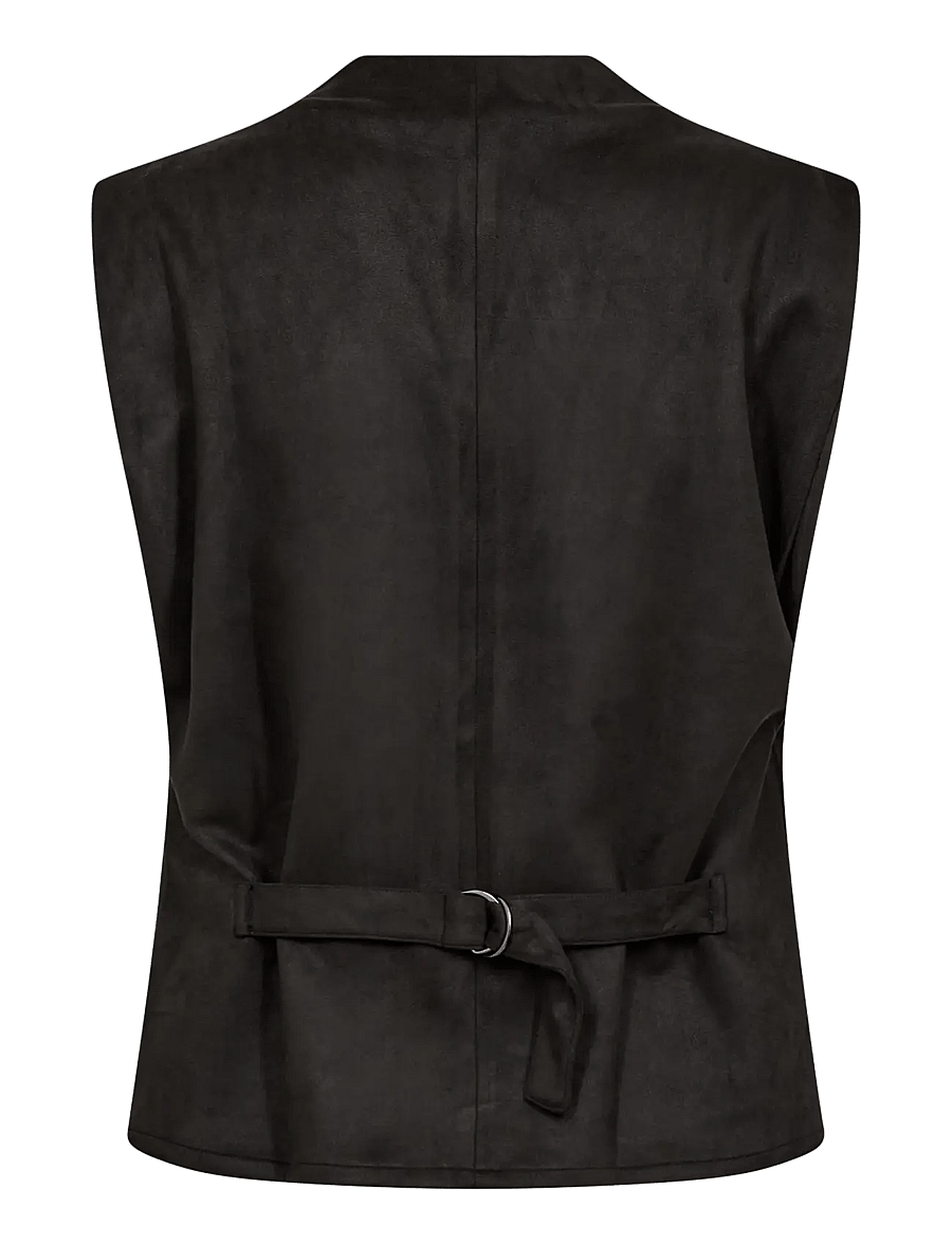 Co' Couture - BobbieCC Fringe Pleat Top - linnen - black - 2