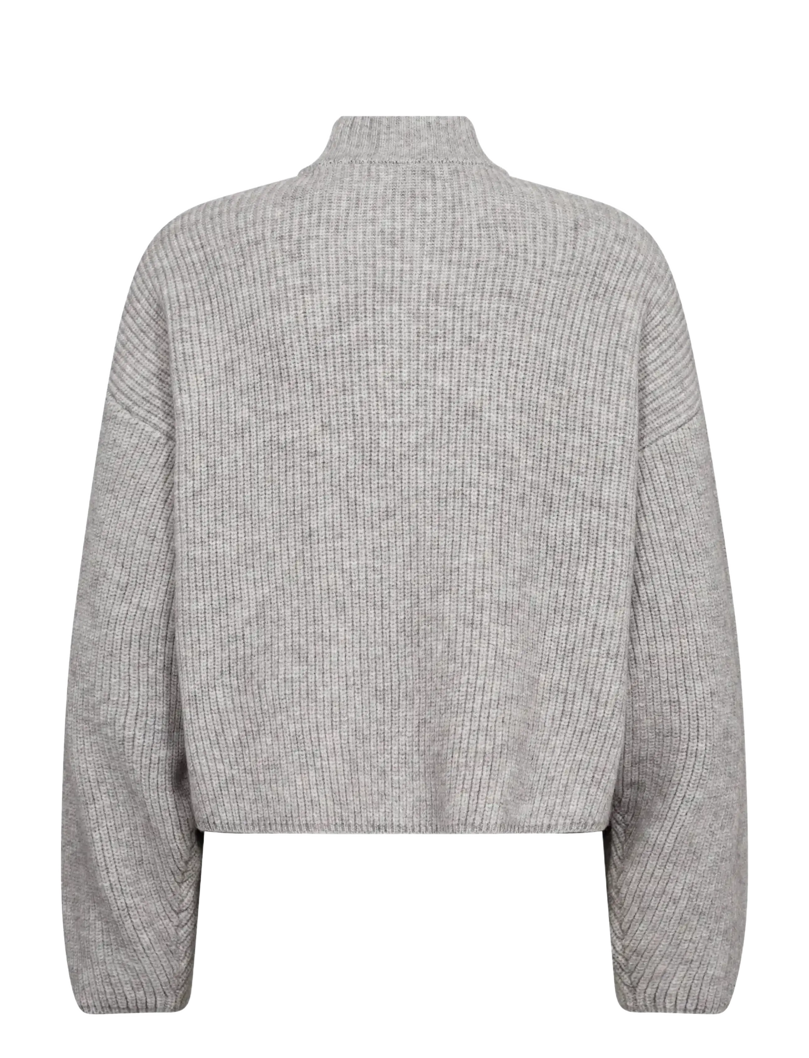 Co' Couture - RowCC Utility Cardigan - kardiganid - grey melange - 2