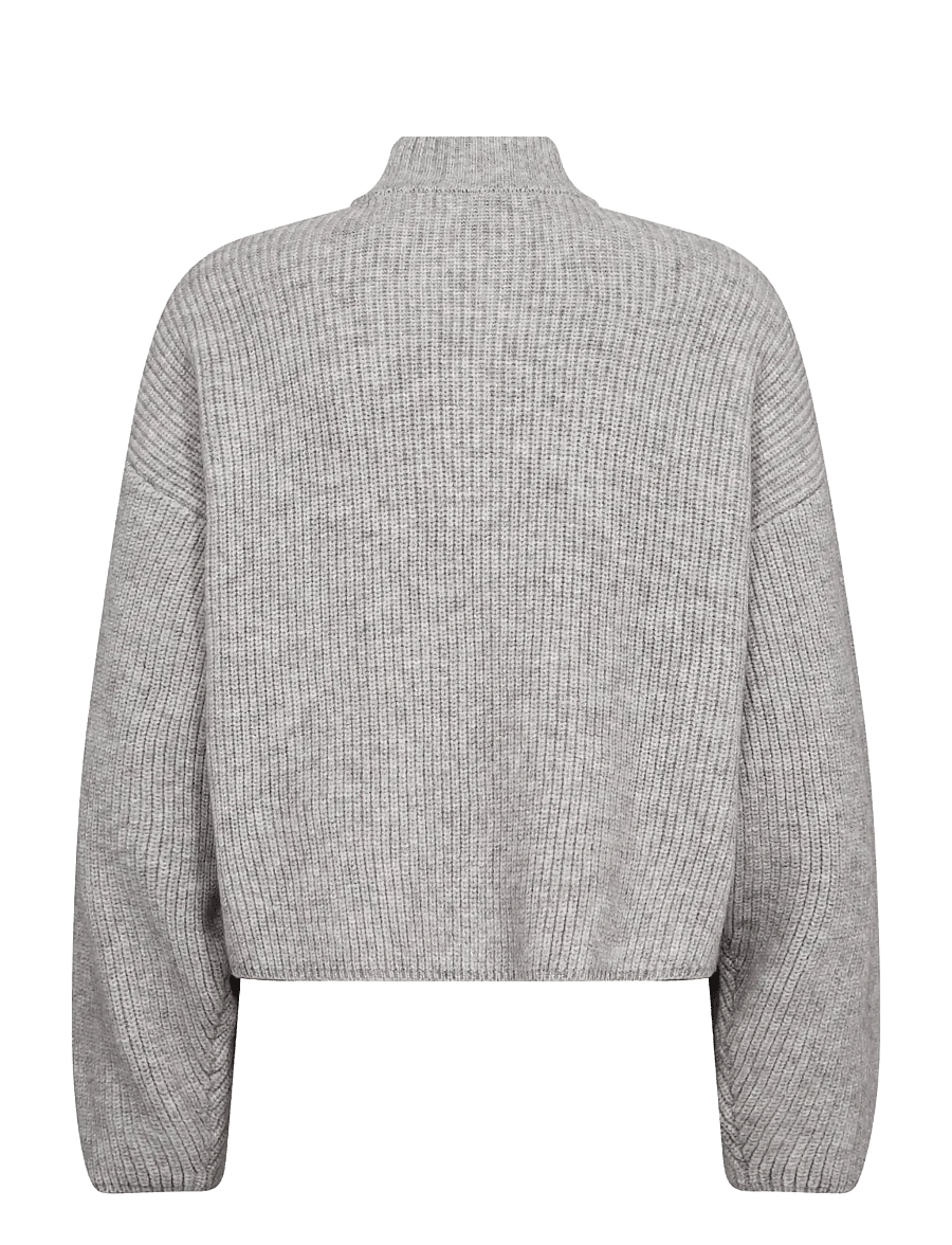 Co' Couture - RowCC Utility Cardigan - kardiganid - grey melange - 2