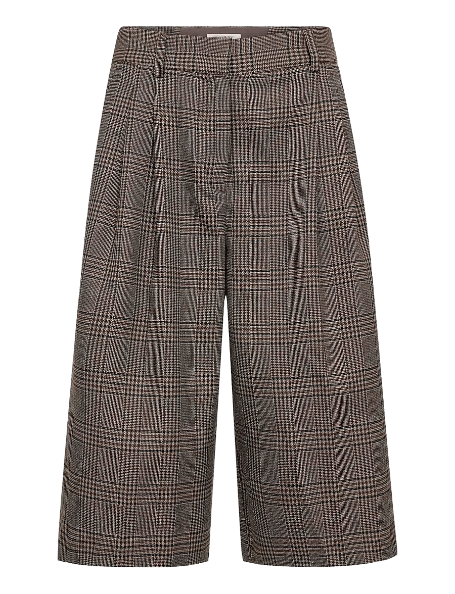 Co' Couture - VeyaCC Check Bermuda - bermudashorts - brown - 1