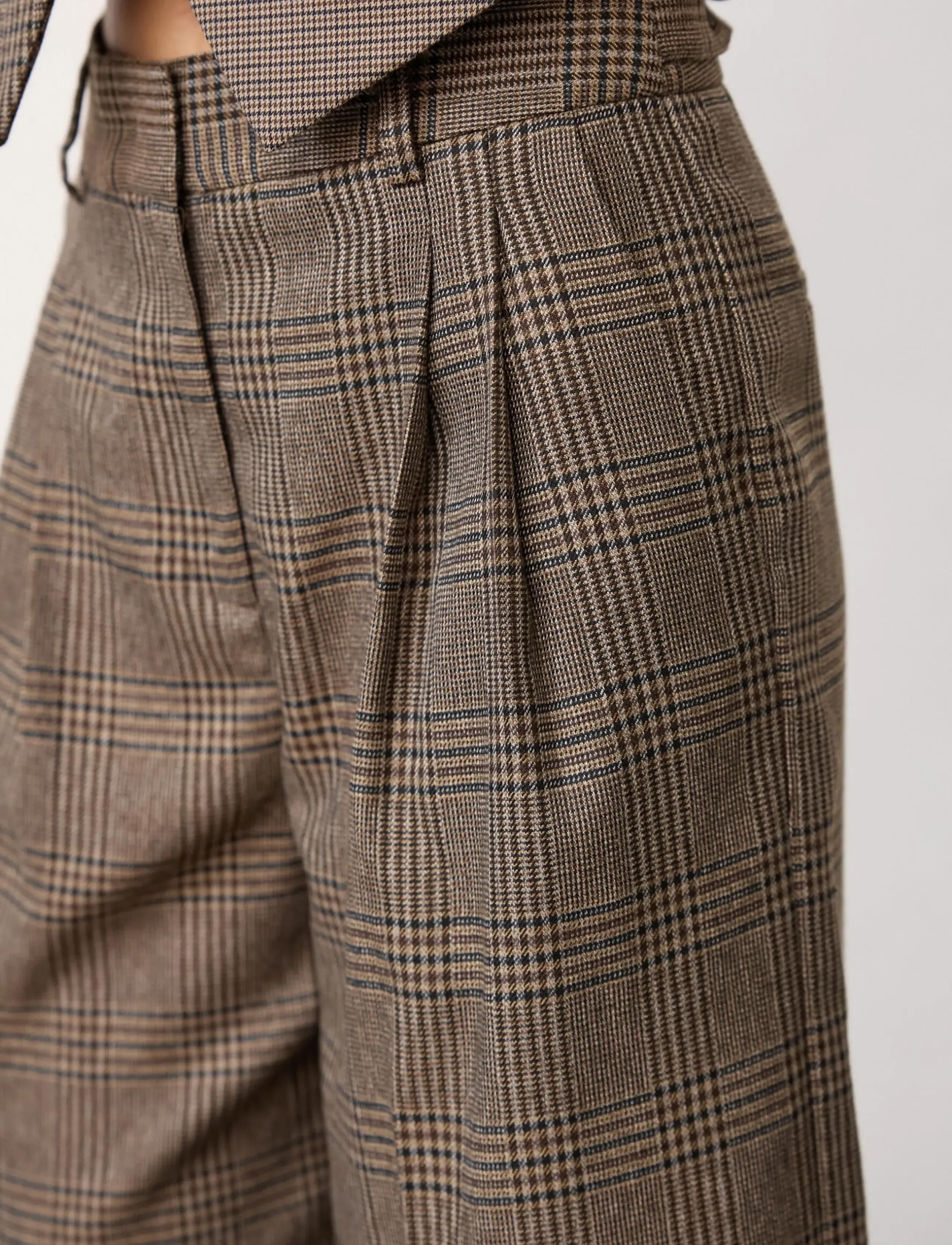 Co' Couture - VeyaCC Check Bermuda - bermudashorts - brown - 4