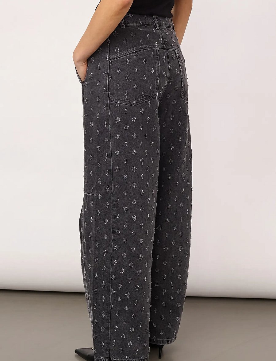 Co' Couture - DerriCC Dot Jeans - barrel jeans - mid grey - 3