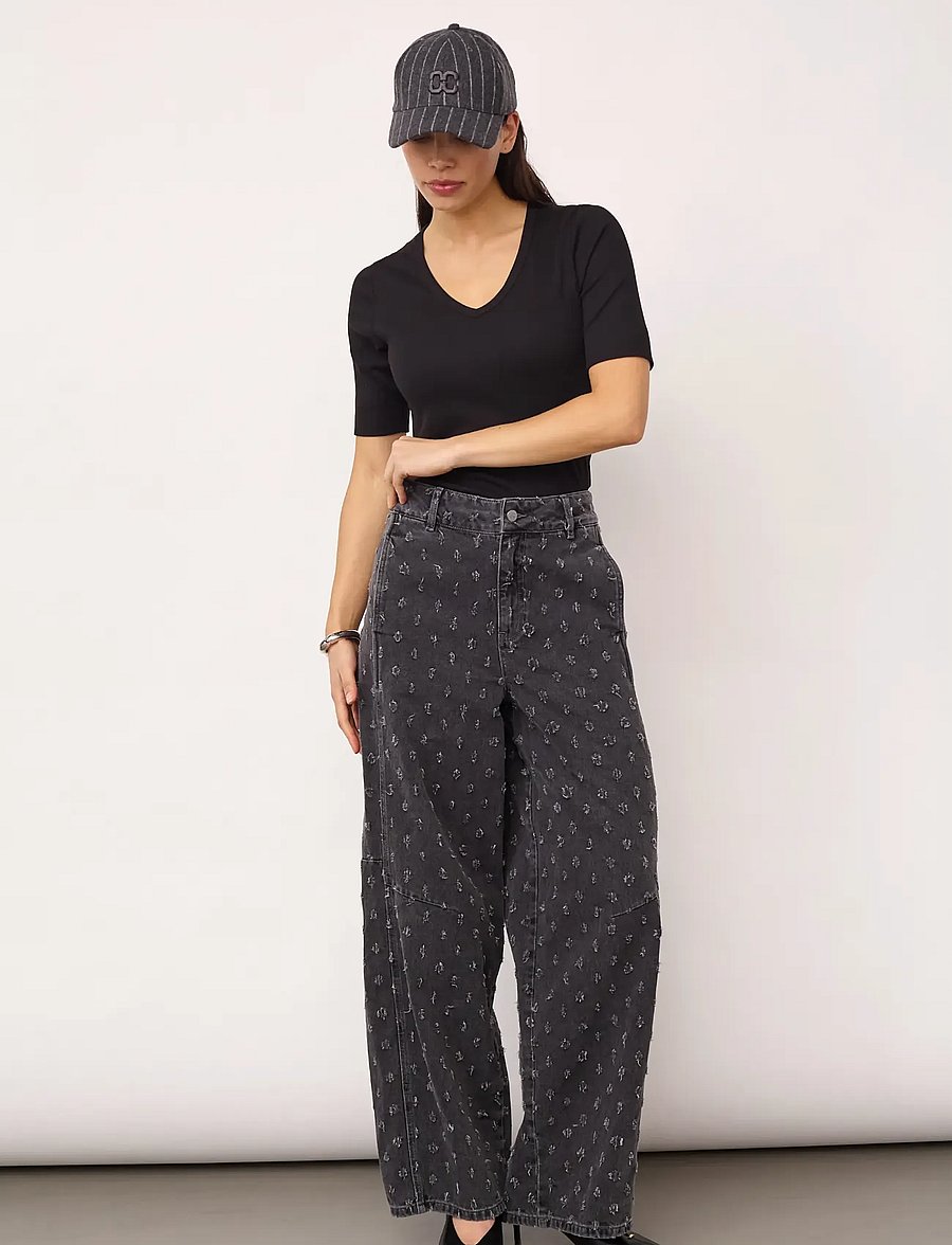 Co' Couture - DerriCC Dot Jeans - barrel jeans - mid grey - 4