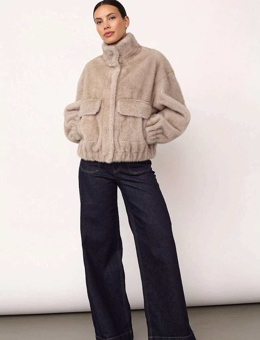 Co' Couture - CasioCC Teddy Jacket - kunstpelz - light grey - 3