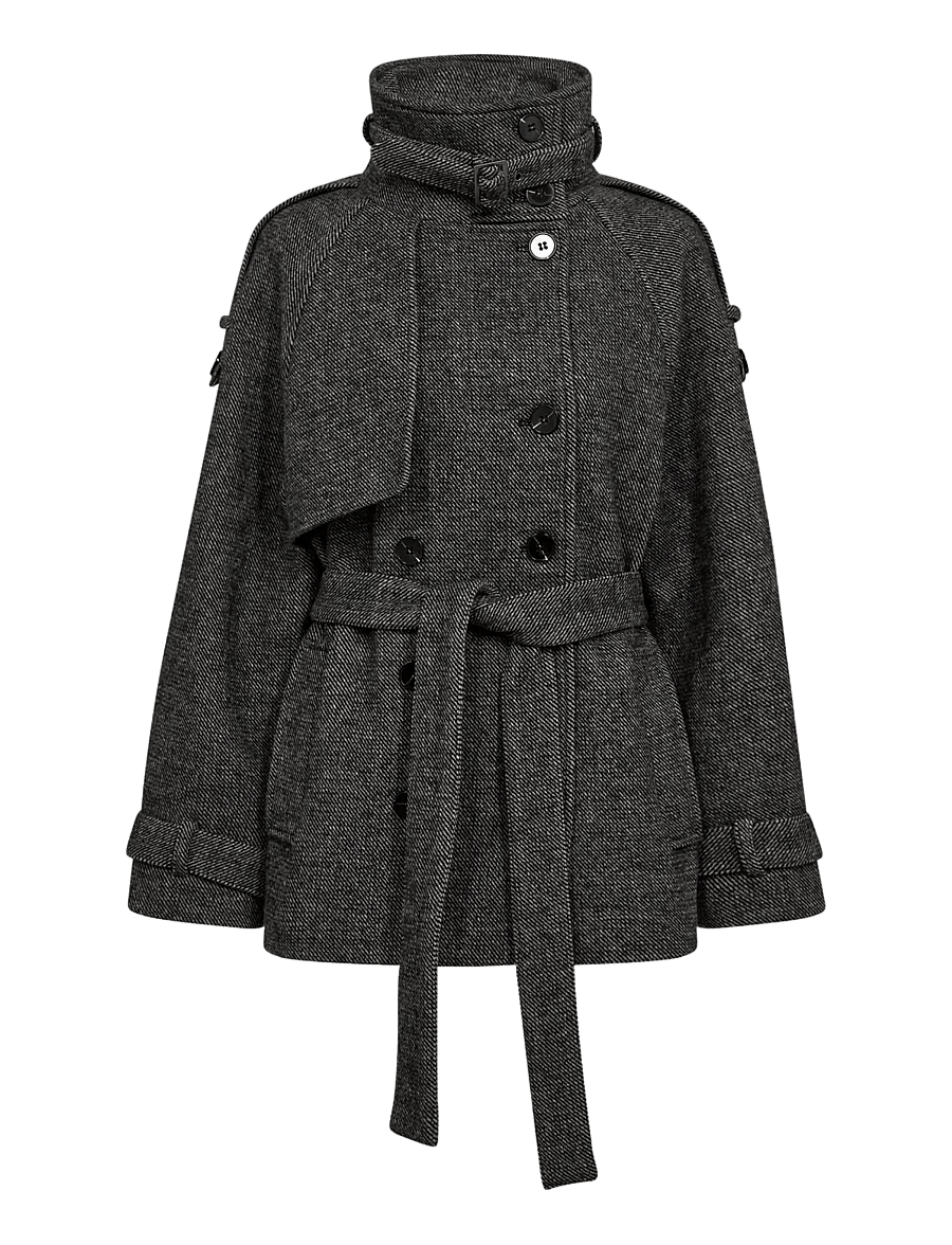 Co' Couture - TillaCC Jacket - trenchcoats - black - 1