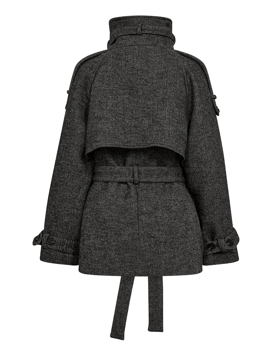 Co' Couture - TillaCC Jacket - trenchcoats - black - 2