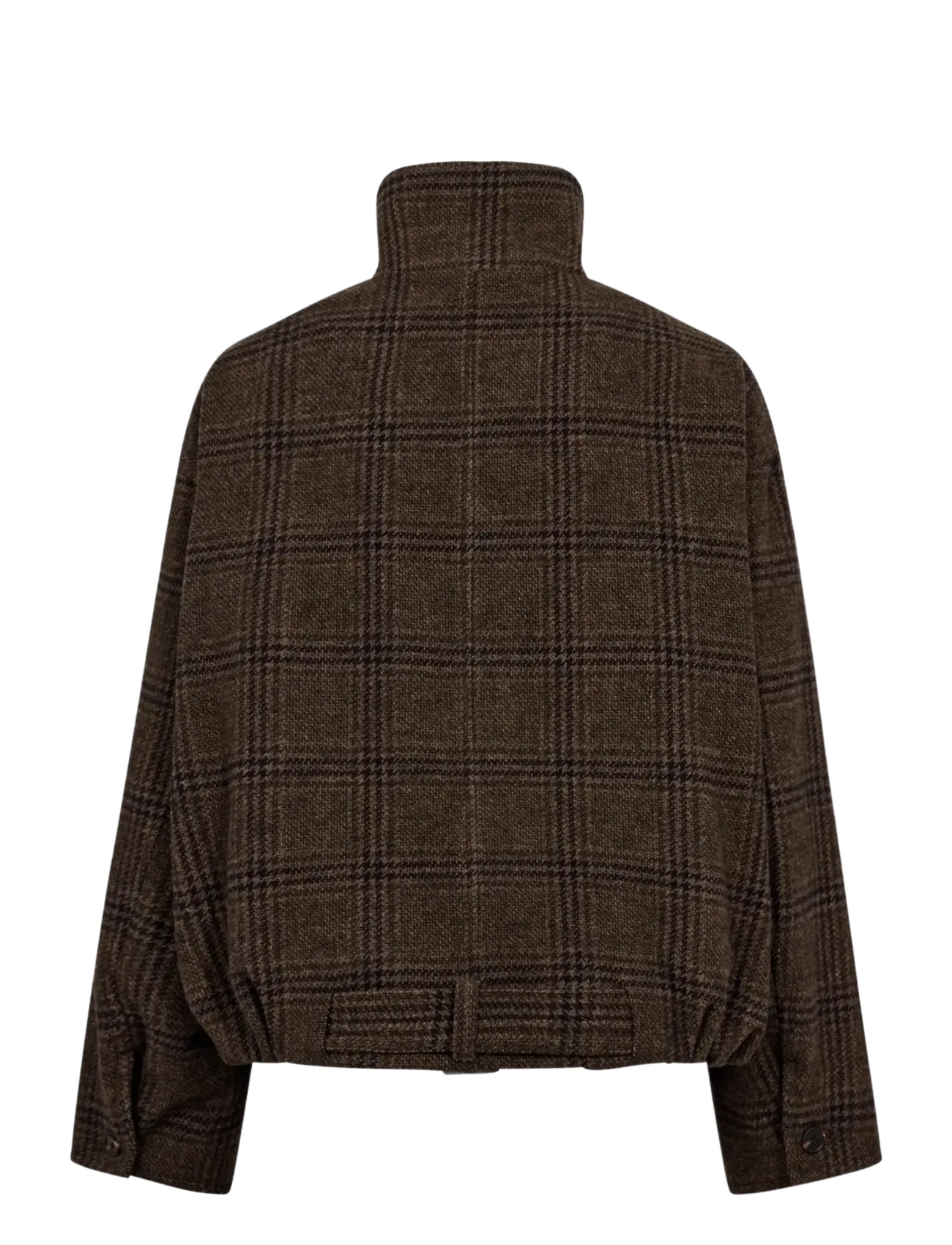 Co' Couture - OlvaCC Check Balloon Jacket - leichte jacken - dark brown - 2