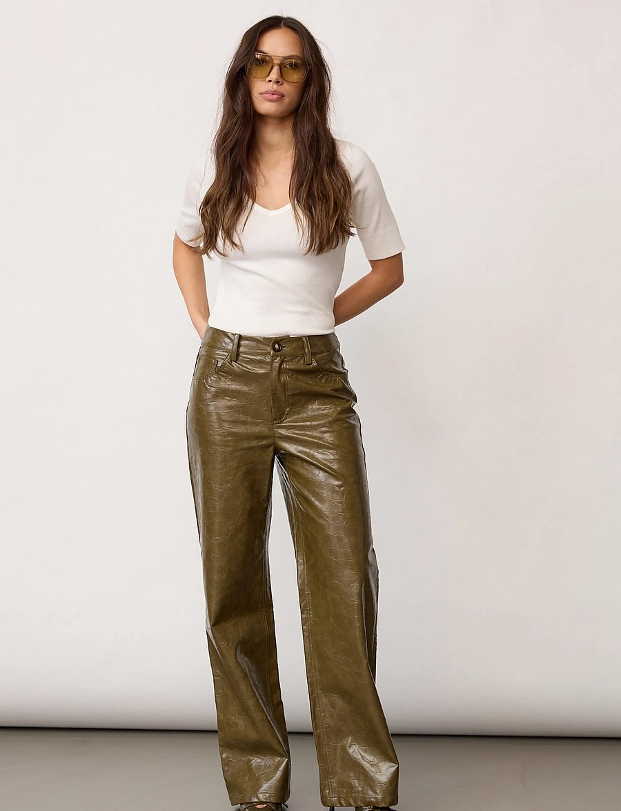 Co' Couture - RichaCC Pant - raka byxor - olive - 0