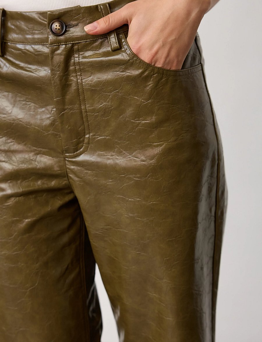 Co' Couture - RichaCC Pant - raka byxor - olive - 3
