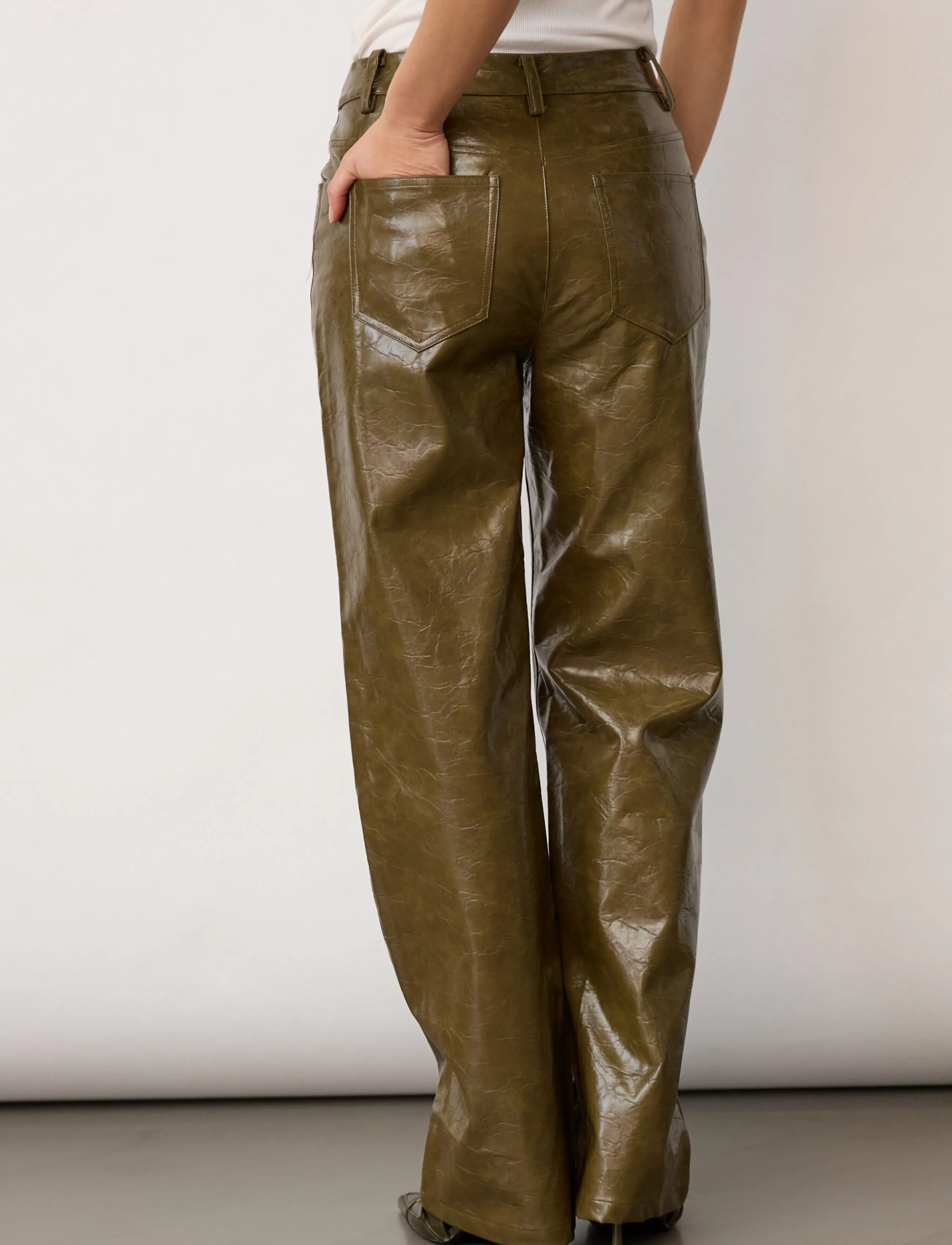 Co' Couture - RichaCC Pant - raka byxor - olive - 4