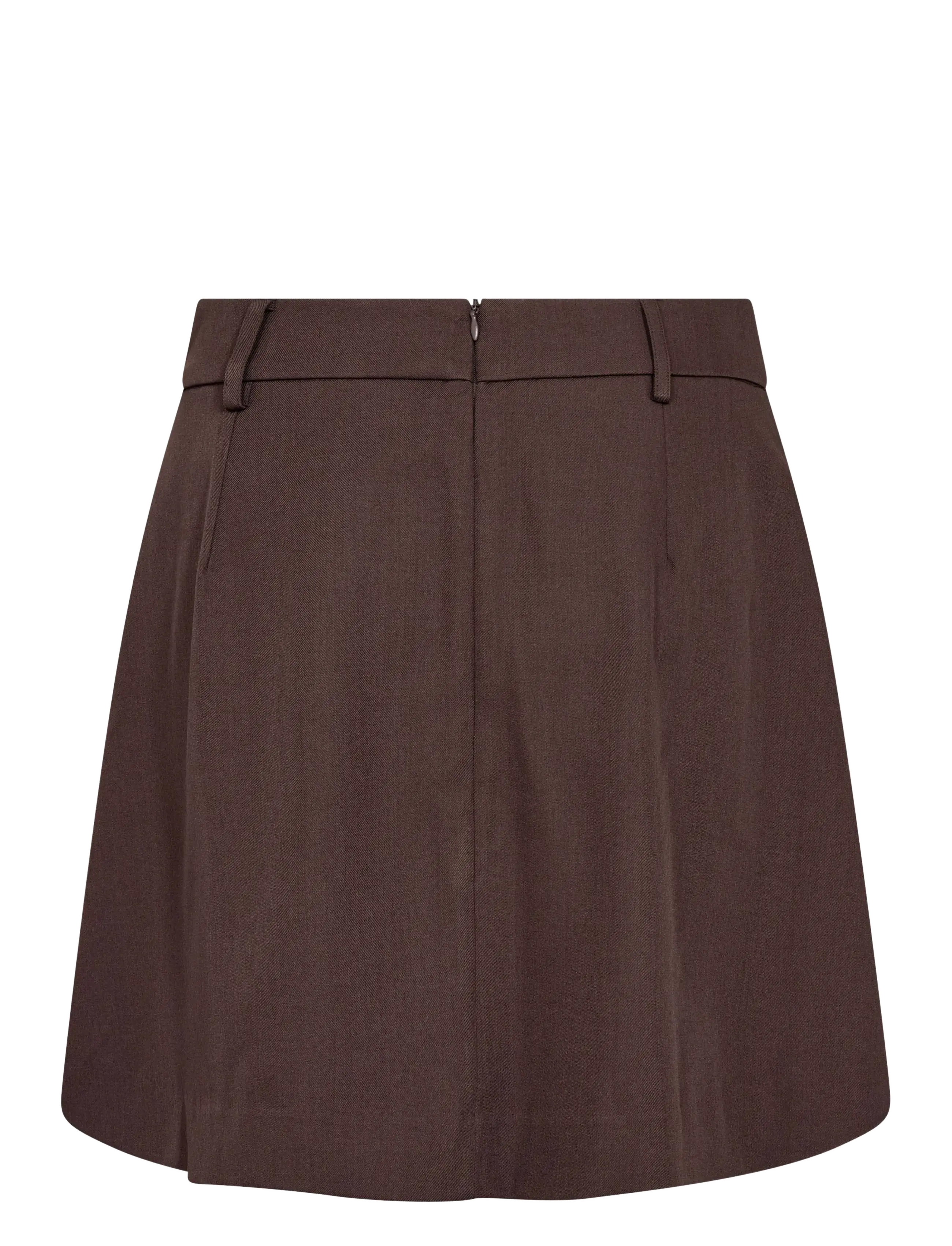 Co' Couture - 34223 LunaCC Pocket Pleat Mini Skirt - plisserade kjolar - dark brown - 2