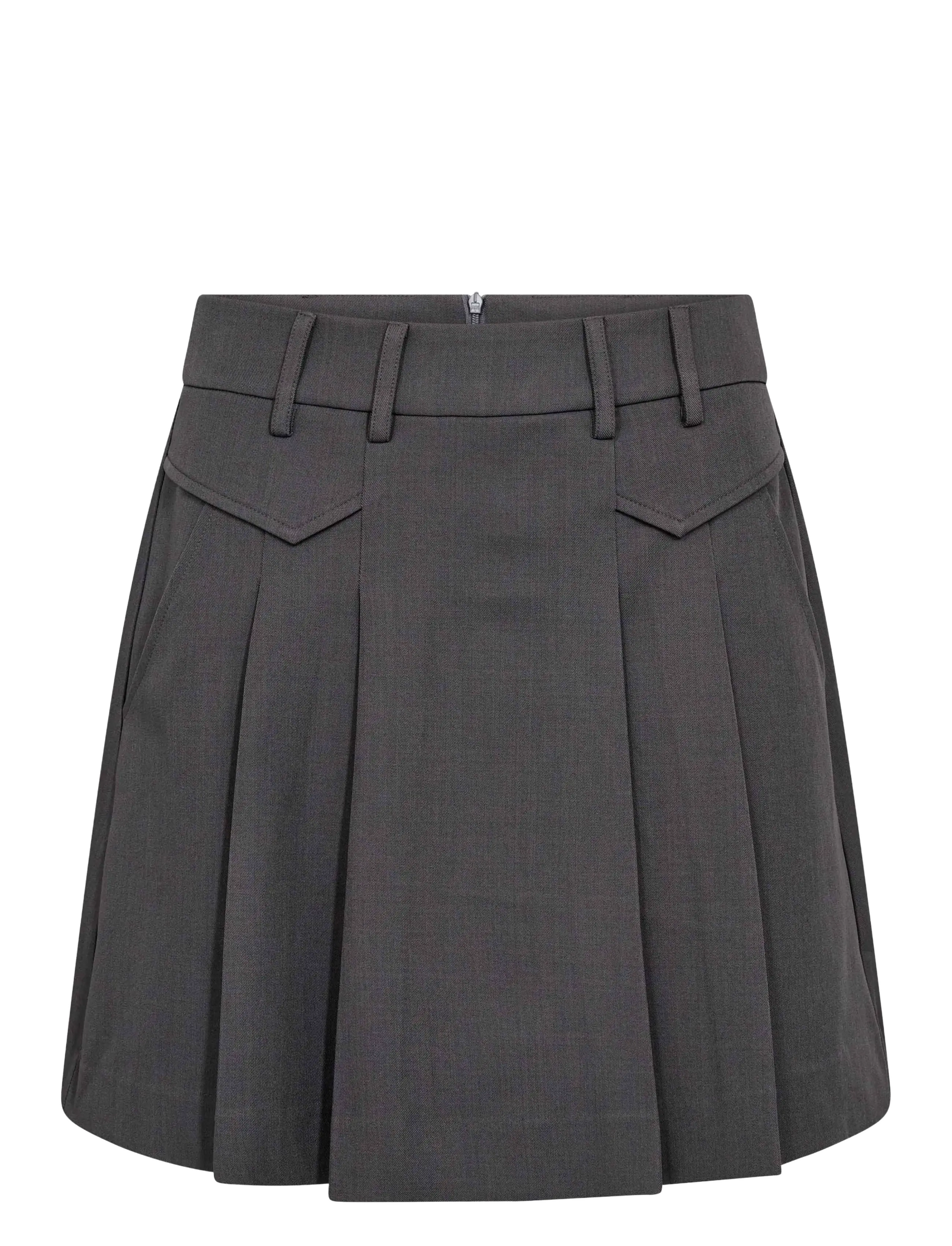 Co' Couture 34223 LunaCC Pocket Pleat Mini Skirt - Co' Couture - DARK GREY / grey
