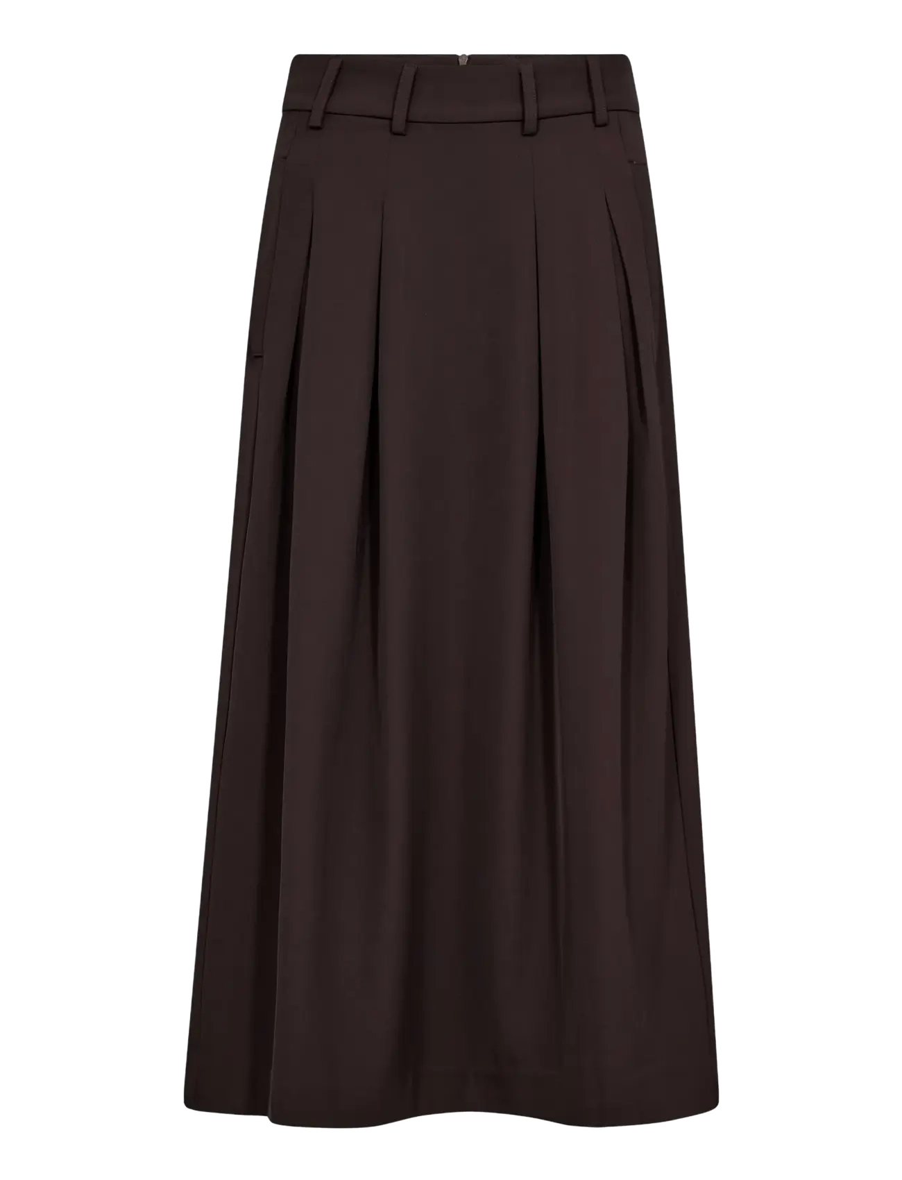 Co' Couture AliniCC Anya Pleat Skirt - Co' Couture - DARK BROWN / brown