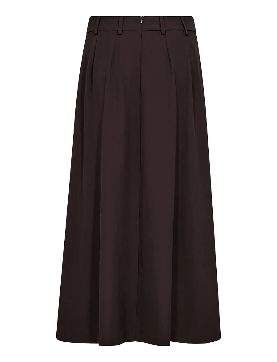 Co' Couture - AliniCC Anya Pleat Skirt - plisserade kjolar - dark brown - 2