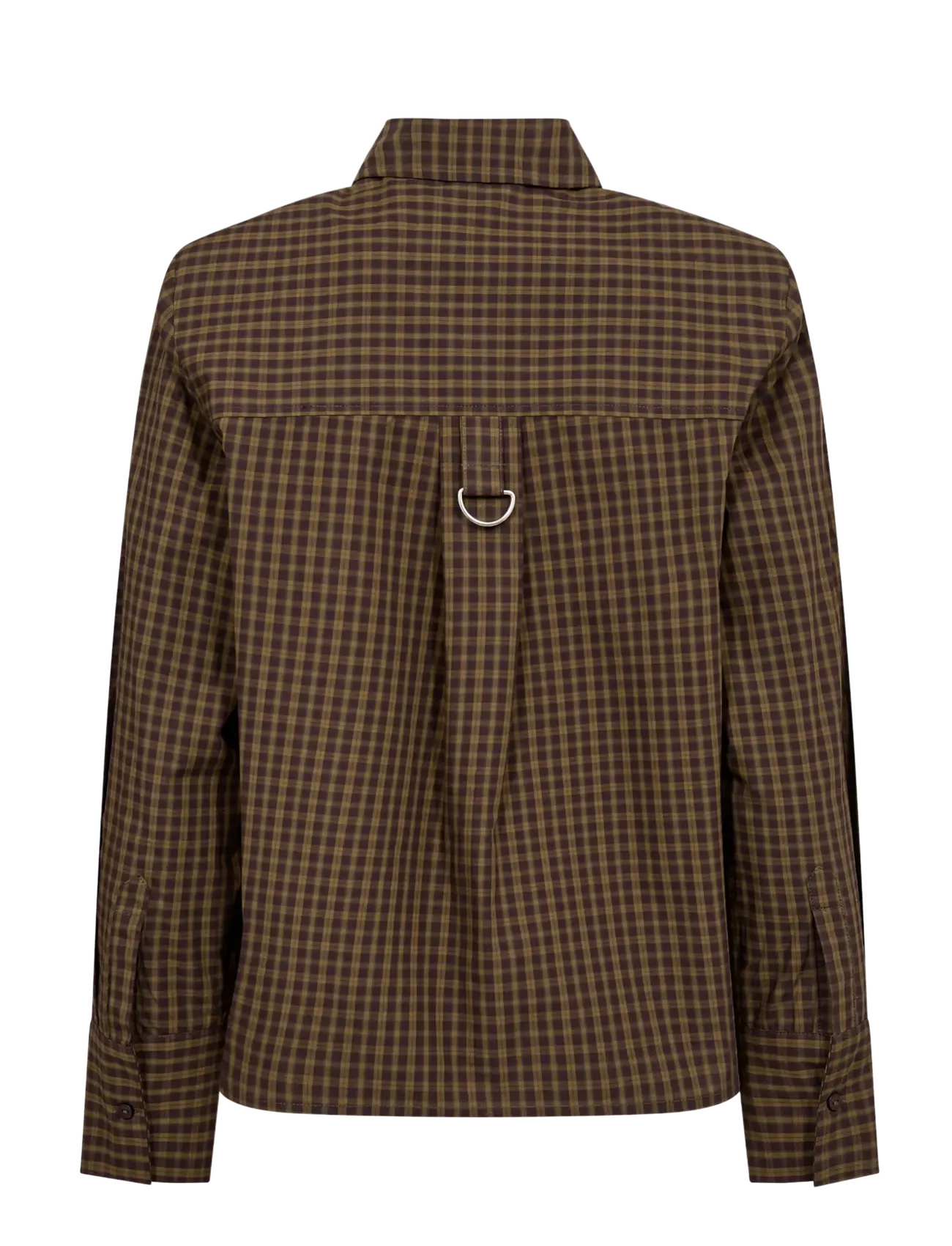 Co' Couture - TeffaCC Padded Check Shirt - långärmade skjortor - olive - 2