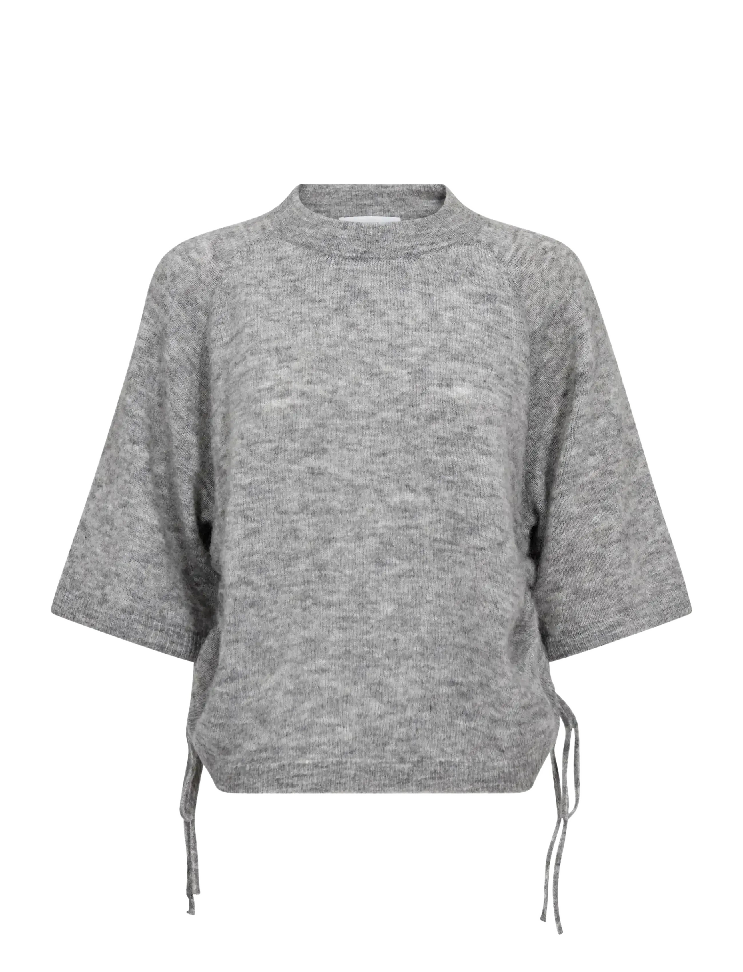 Co' Couture NoomiCC String Knit - Kläder - GREY MELANGE / grey