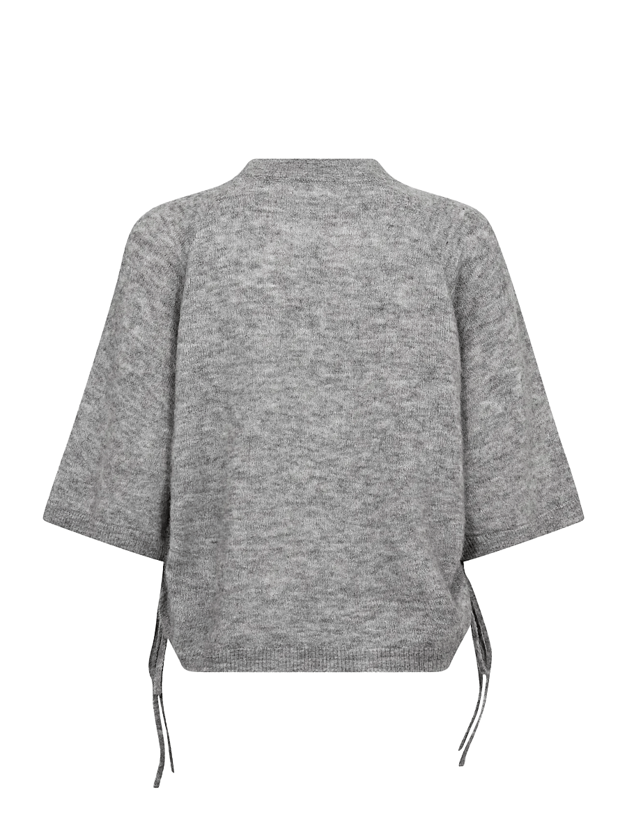 Co' Couture - NoomiCC String Knit - stickade tröjor - grey melange - 1