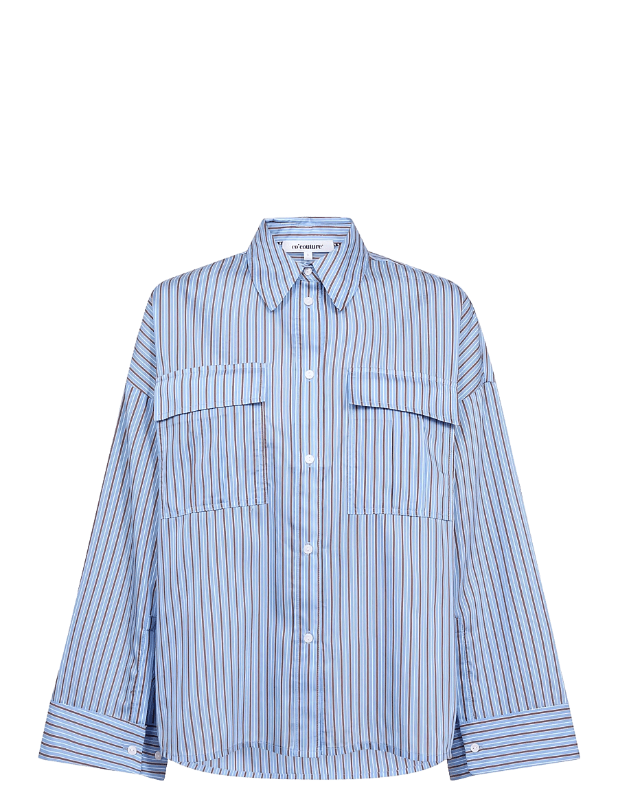 Co' Couture - AnicaCC LS Shirt - langärmlige hemden - blue - 1