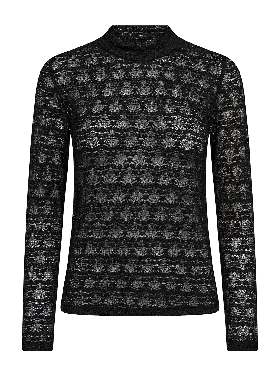 Co' Couture - BarieCC Turtleneck Blouse - black - 0