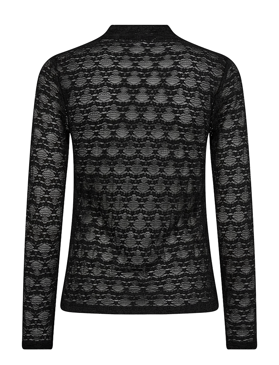Co' Couture - BarieCC Turtleneck Blouse - black - 1