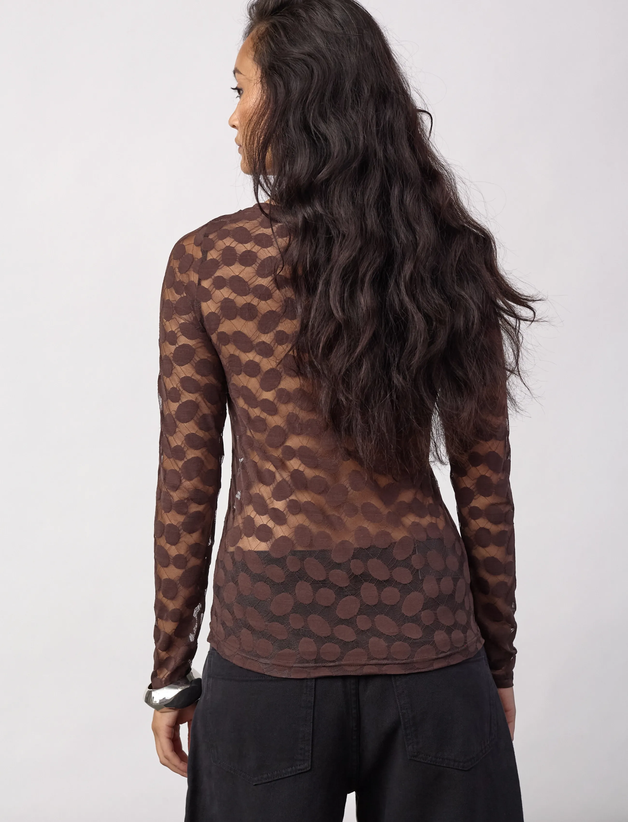 Co' Couture - PenolaCC O-Neck Blouse - brown - 3