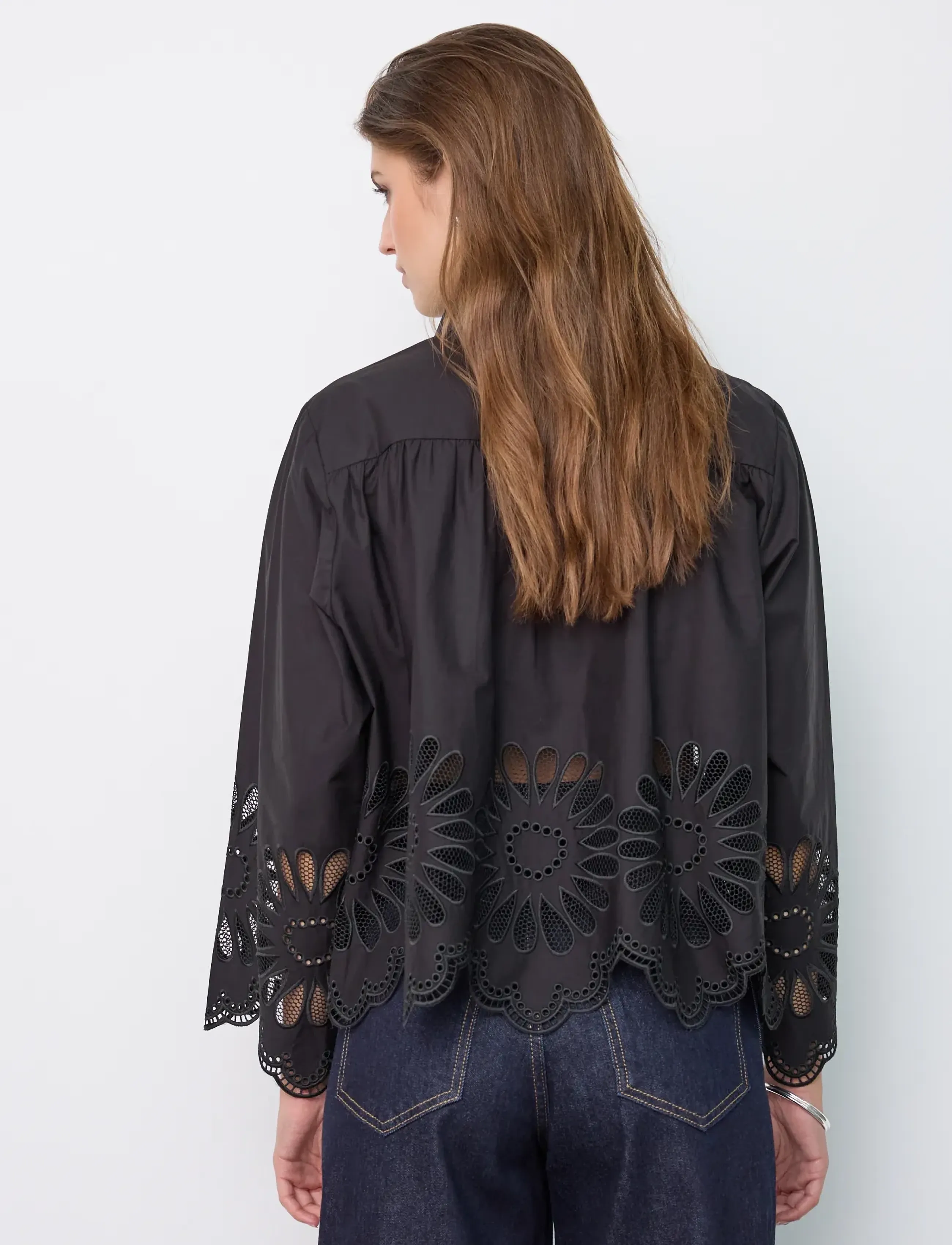 Co' Couture - MeliseCC Emb. LS Shirt - pikkade varrukatega särgid - black - 3
