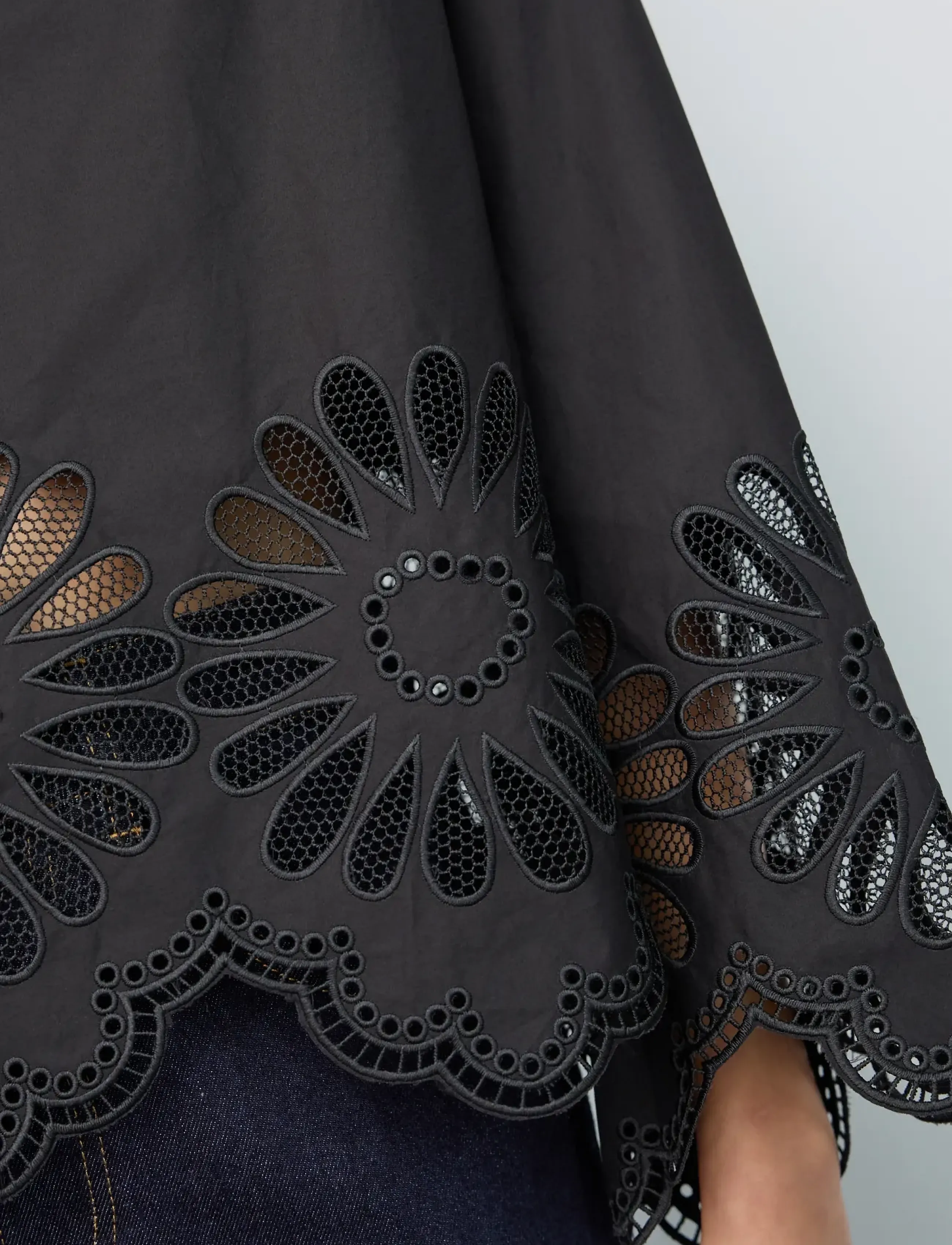 Co' Couture - MeliseCC Emb. LS Shirt - pikkade varrukatega särgid - black - 5