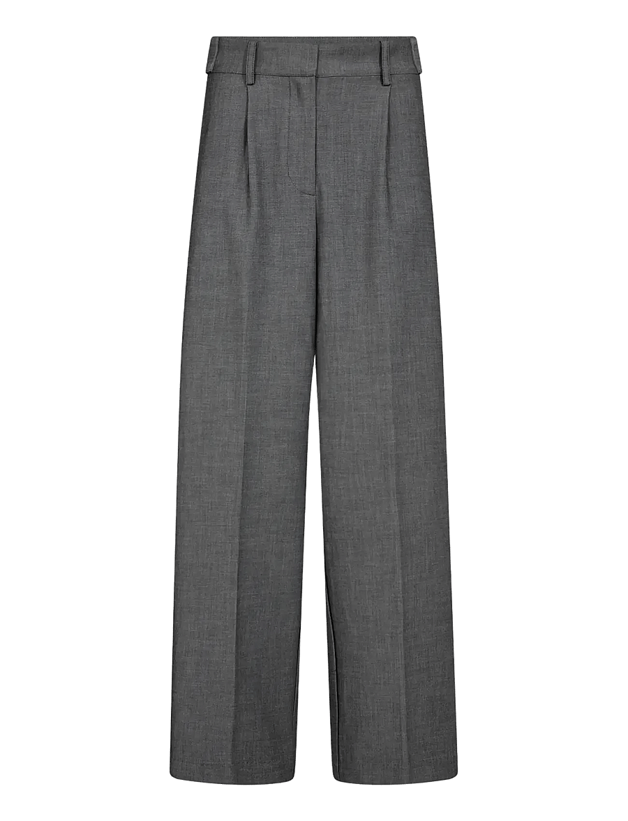 Co' Couture - JackyCC Pleat Pants - anzugshosen - mid grey - 1