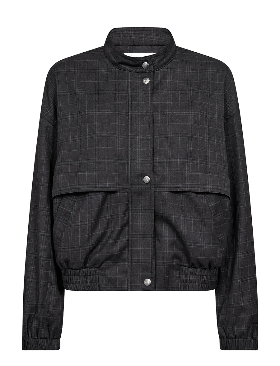 Co' Couture - EloraCC Check Jacket - bomberjakid - dark grey - 1