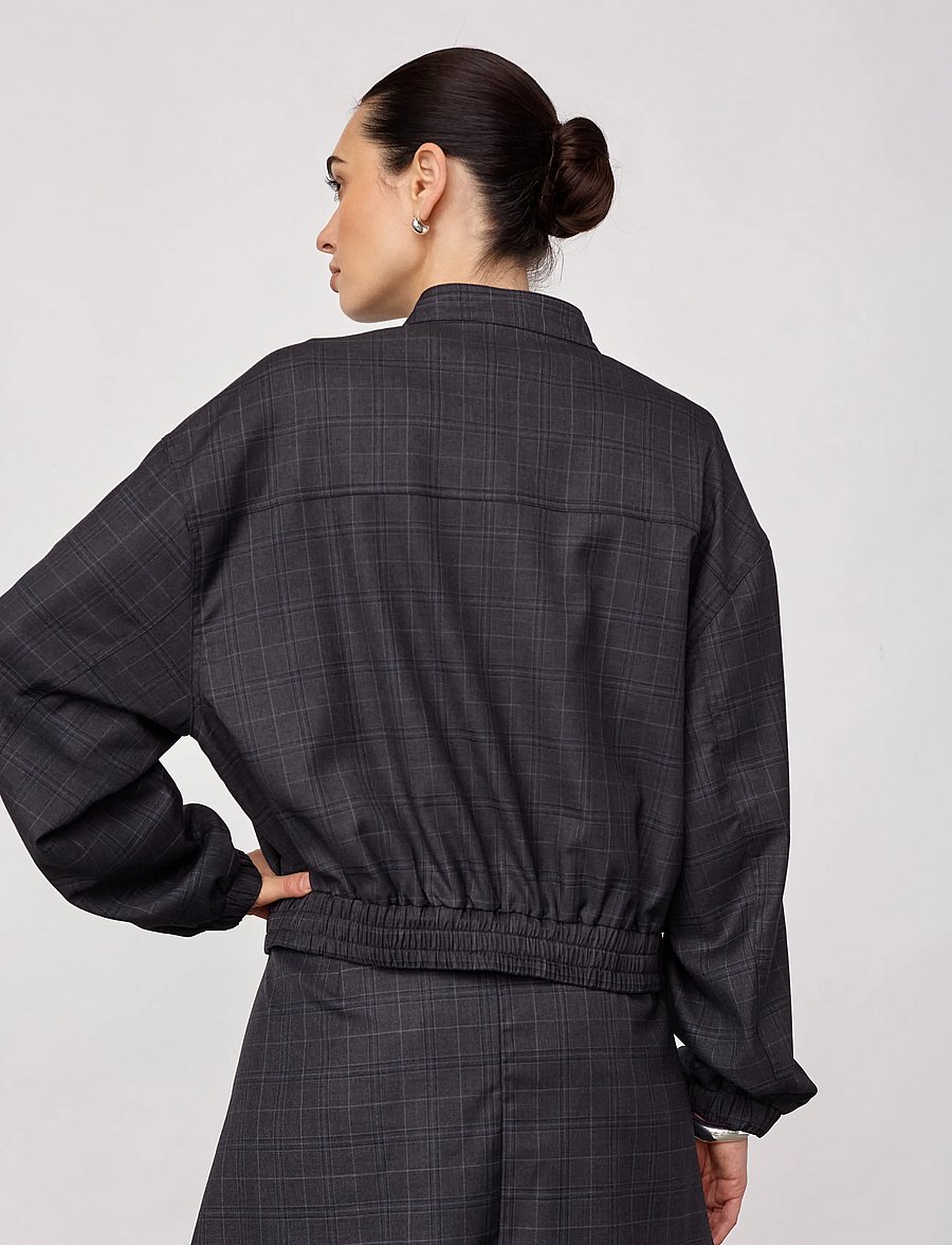 Co' Couture - EloraCC Check Jacket - bomberjakid - dark grey - 3