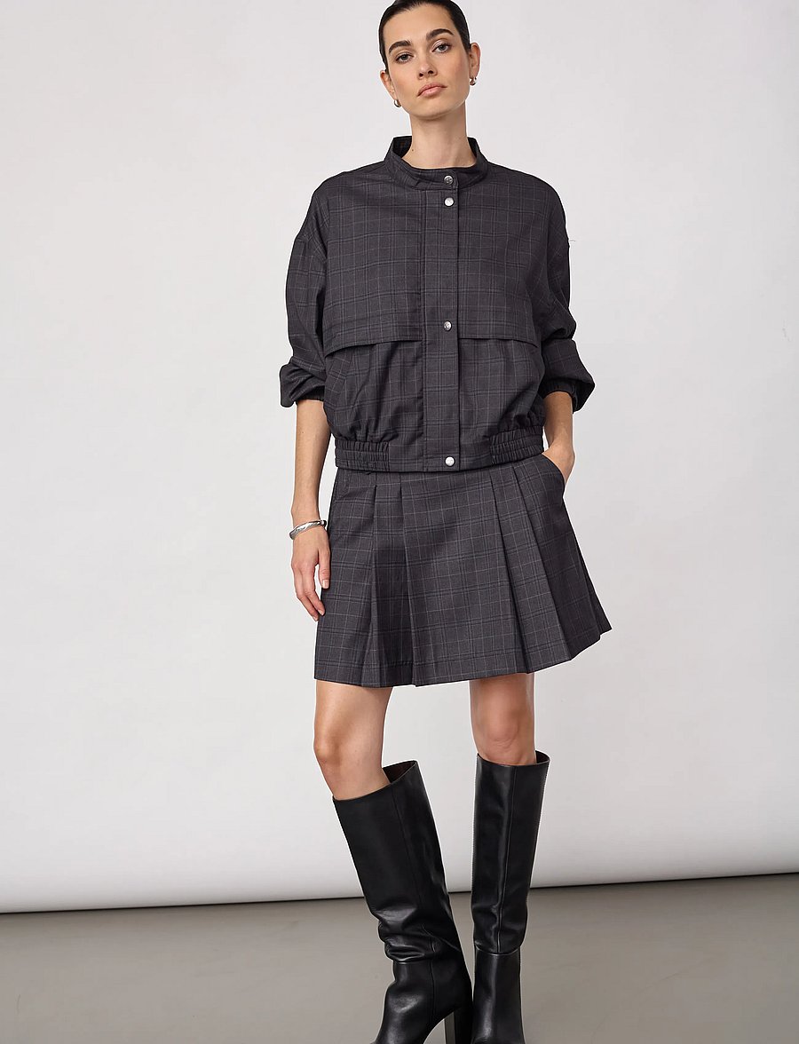 Co' Couture - EloraCC Check Jacket - bomberjakid - dark grey - 4
