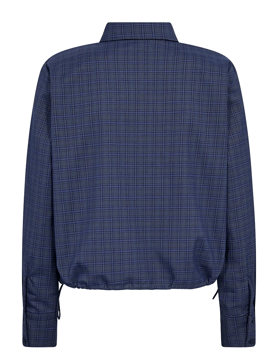 Co' Couture - DaxterCC Check Pleat Shirt - new blue - 2