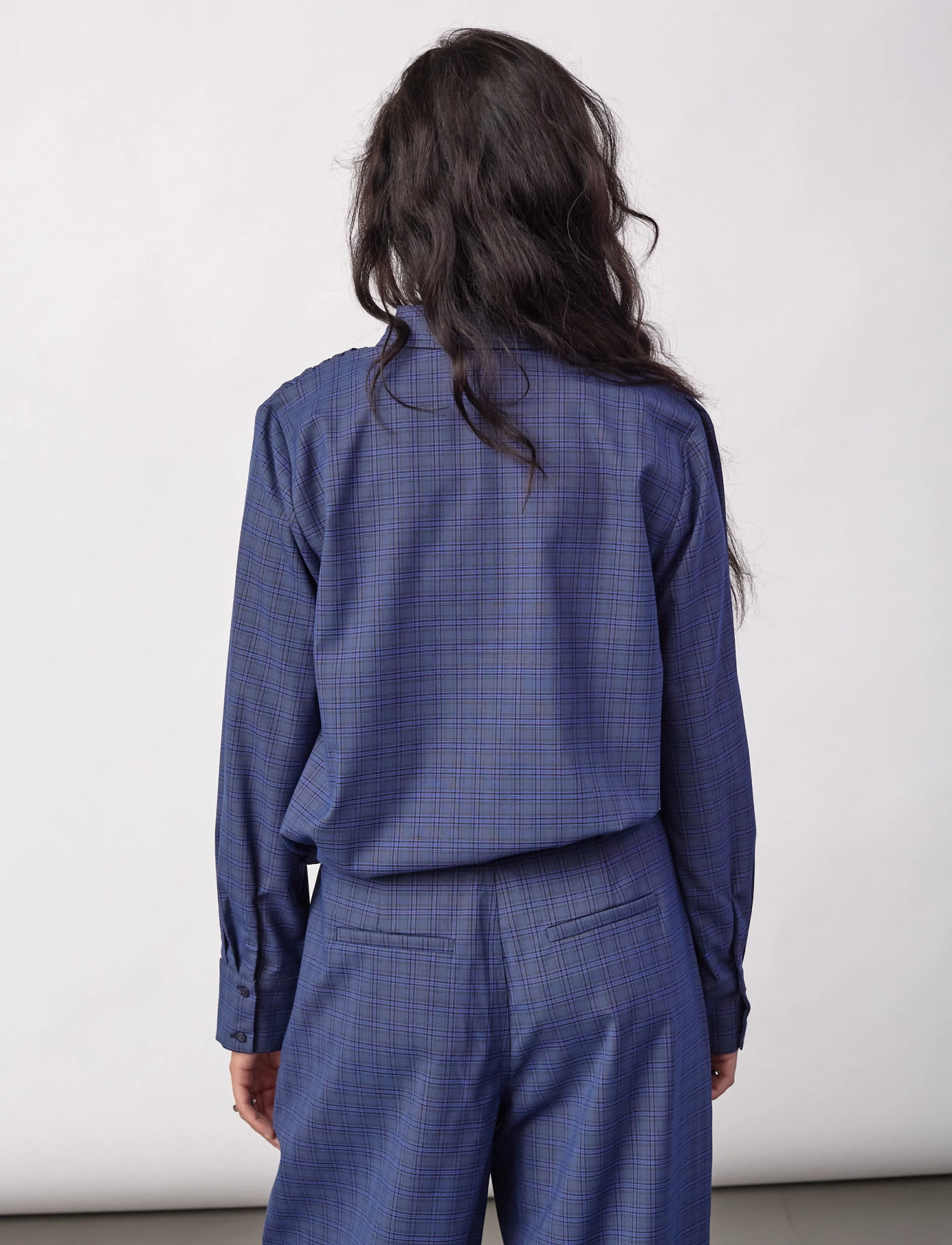 Co' Couture - DaxterCC Check Pleat Shirt - new blue - 3