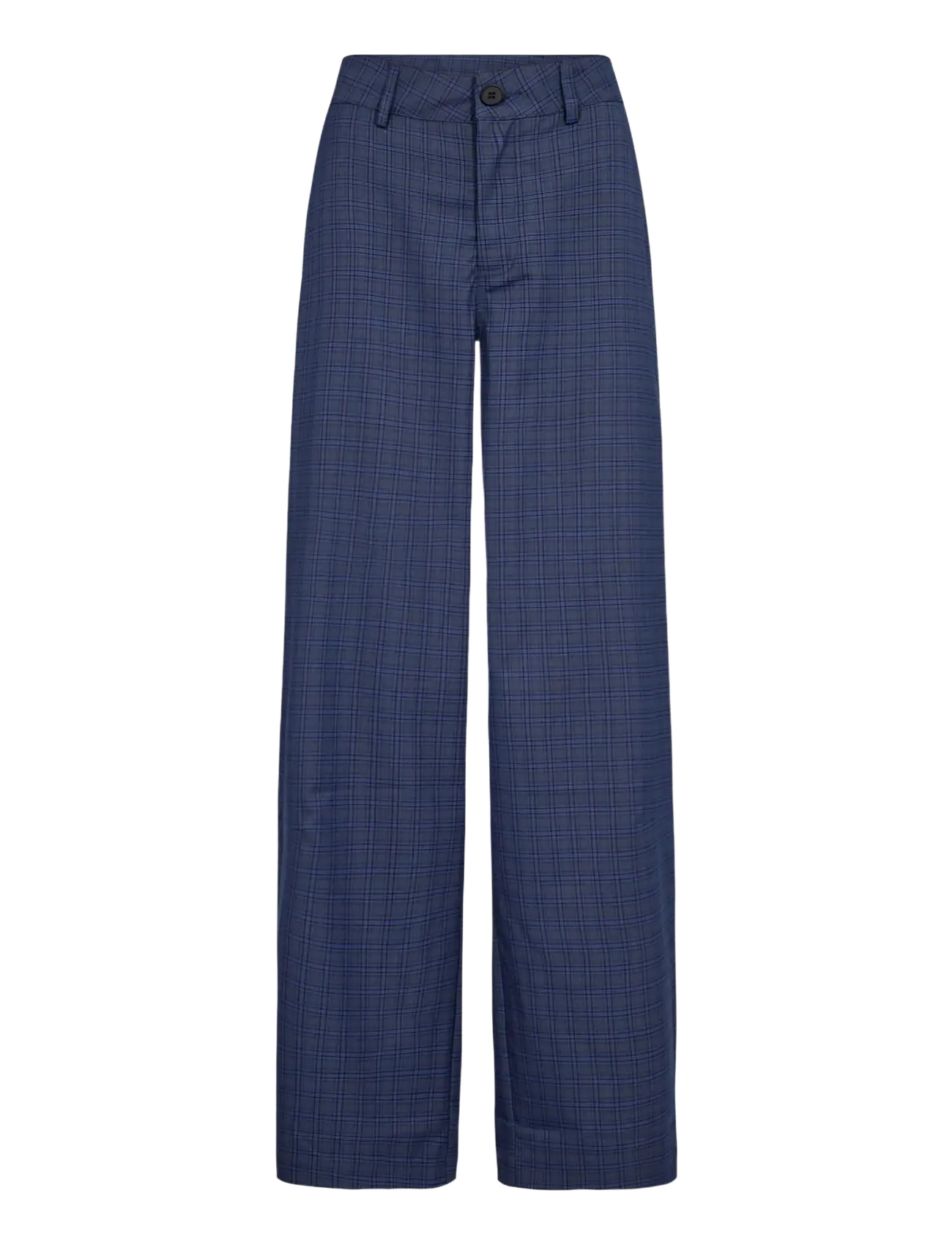 Co' Couture - DaxterCC Check Pants - straight leg trousers - new blue - 1