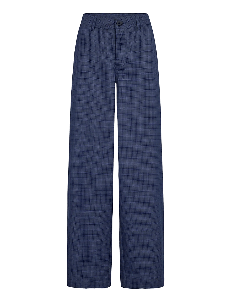 Co' Couture - DaxterCC Check Pants - hose mit geradem bein - new blue - 1