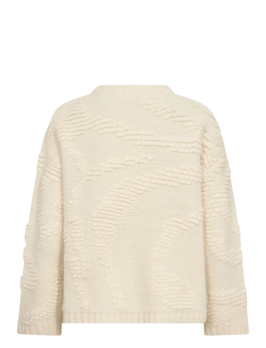 Co' Couture - FabiaCC O-Neck Knit - kampsunid - off-white - 2
